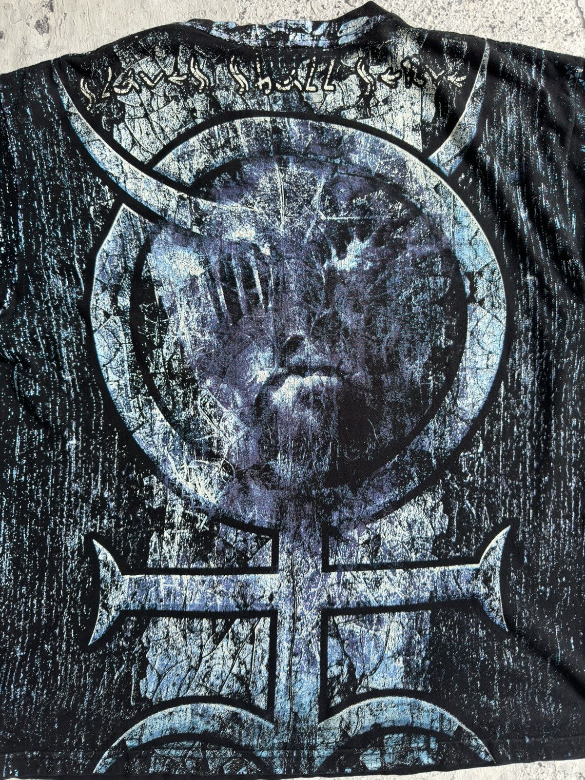 Band Tees × Vintage Vintage 2000s Behemoth Black Metal Allover Printed Tee Size US L / EU 52-54 / 3 - 6 Thumbnail