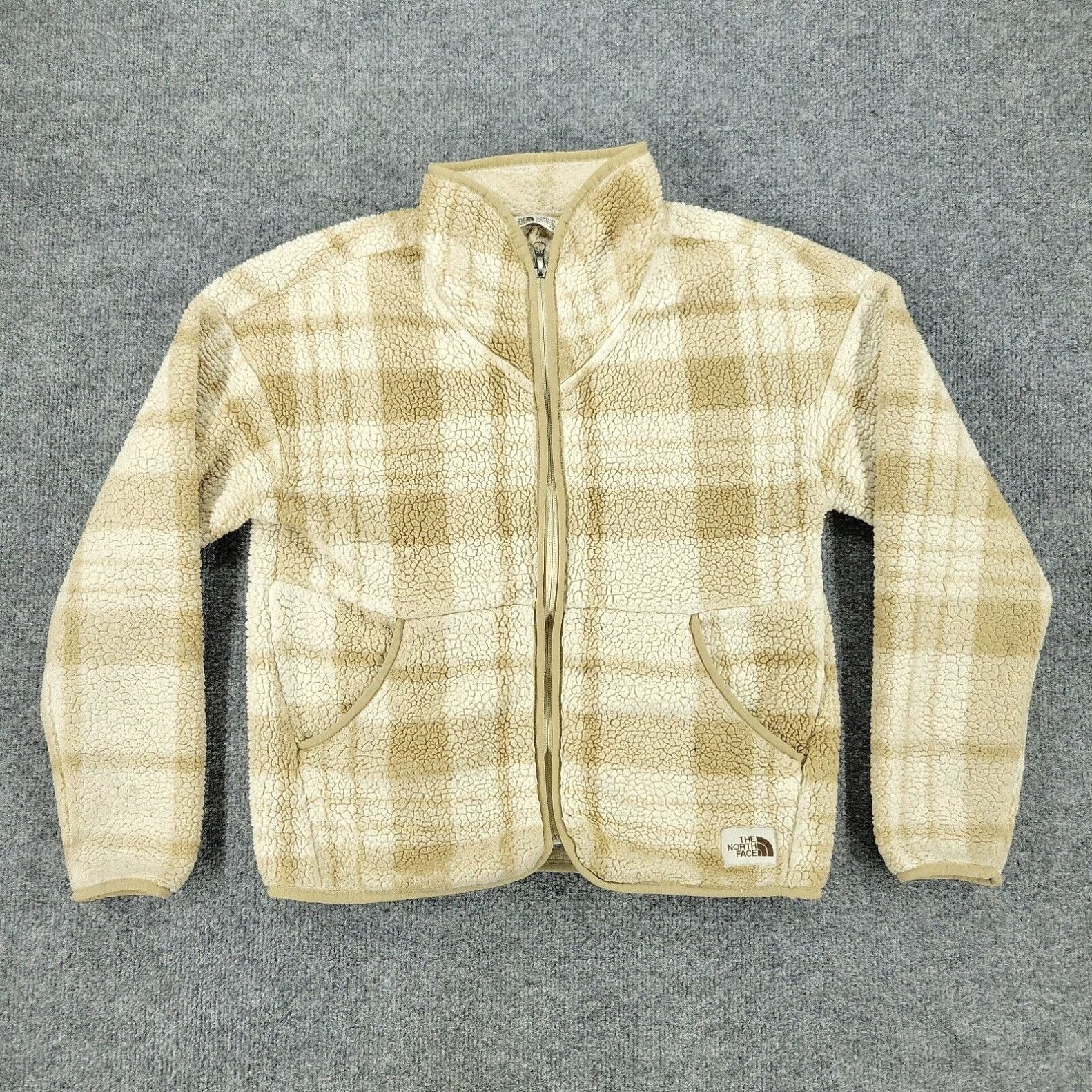 North face plaid fleece sale