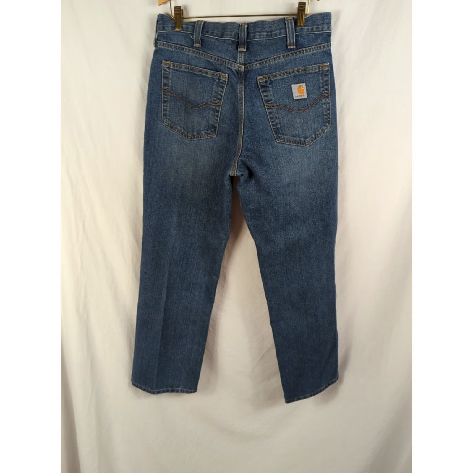 Carhartt VINTAGE Carhartt Jeans Men 32x30 Relaxed Fit Straight Leg Denim Blue Jeans 101483-980 Size US 32 / EU 48 - 4 Thumbnail