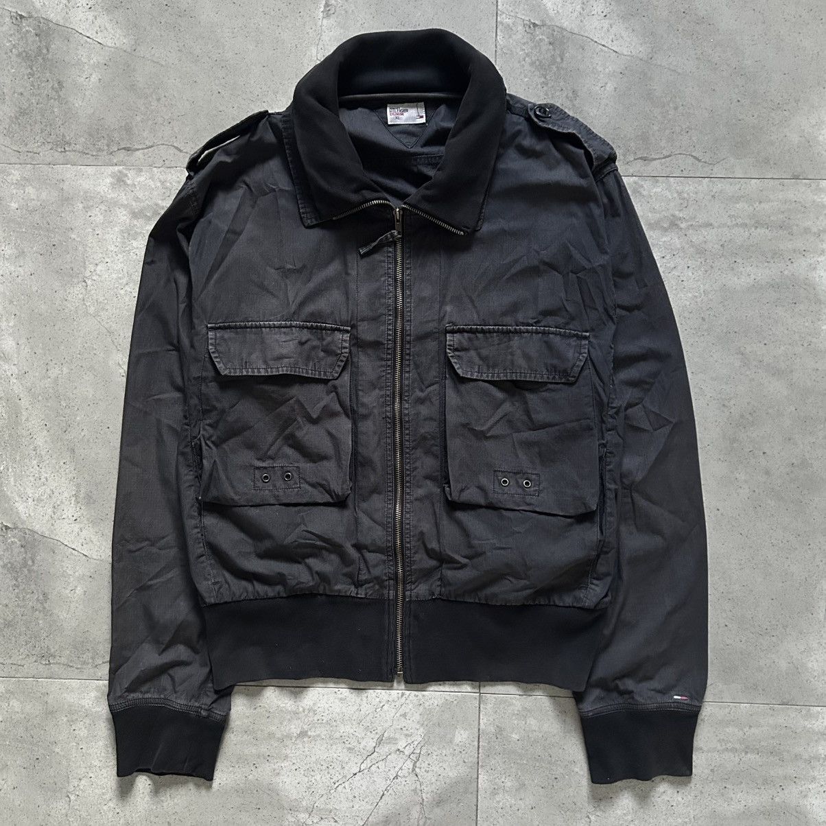 Tommy Hilfiger Faded Tommy Hilfiger Utility Bomber Jacket Size US M / EU 48-50 / 2 - 1 Thumbnail