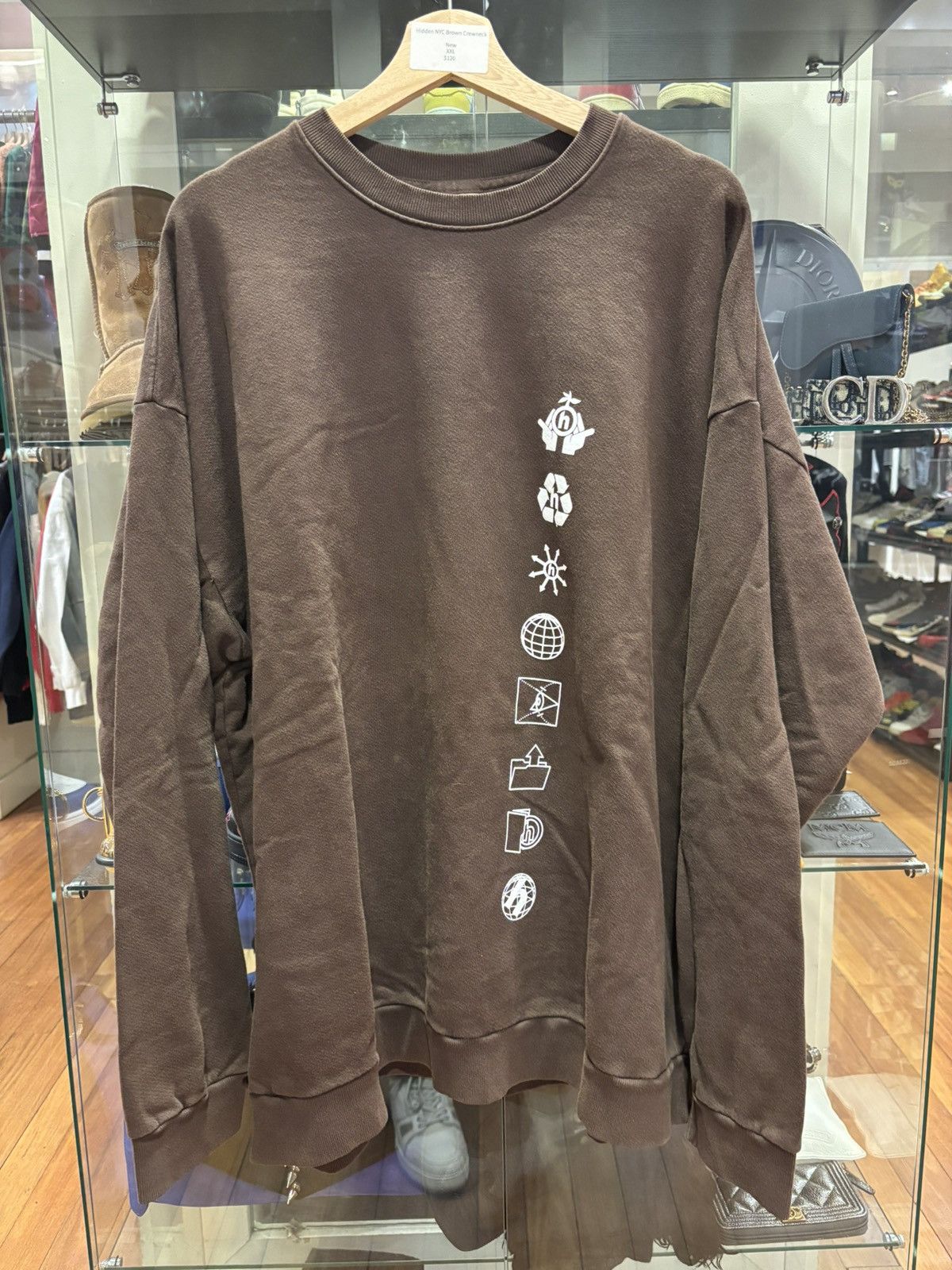 HIDDEN Hidden NY Brown Crewneck Size US XXL / EU 58 / 5 - 1 Thumbnail