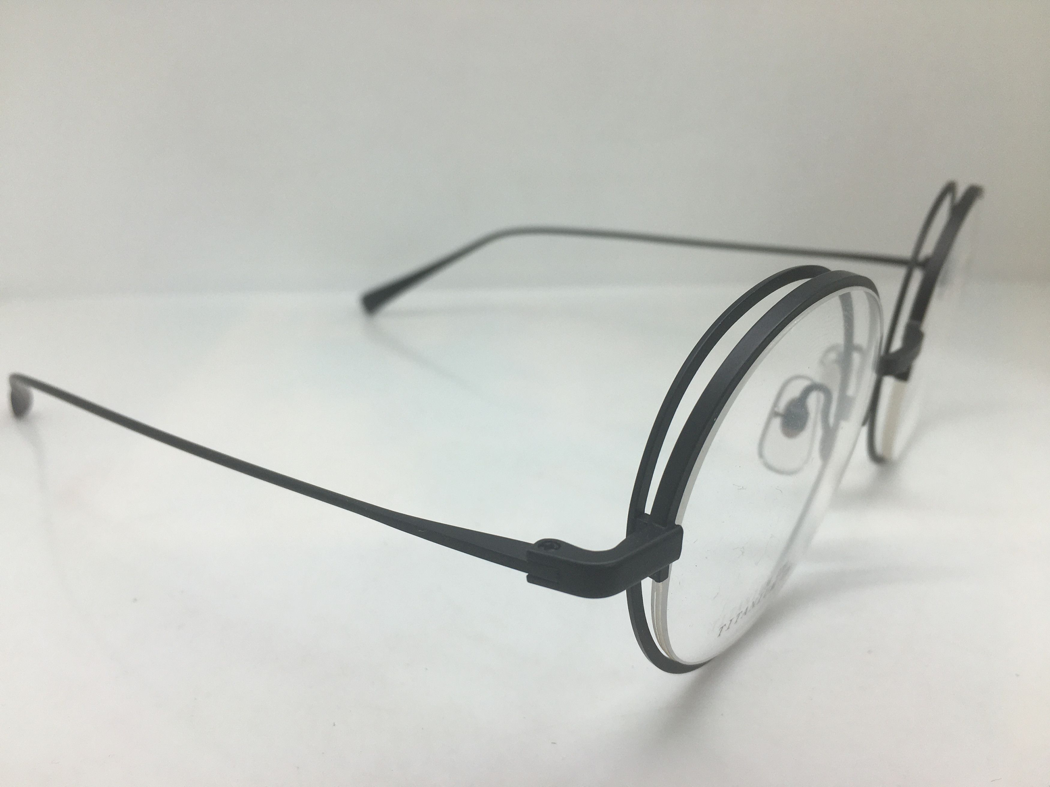 Other Black Titanium Round Eyeglasses Frame HARVARD Size ONE SIZE - 1 Thumbnail