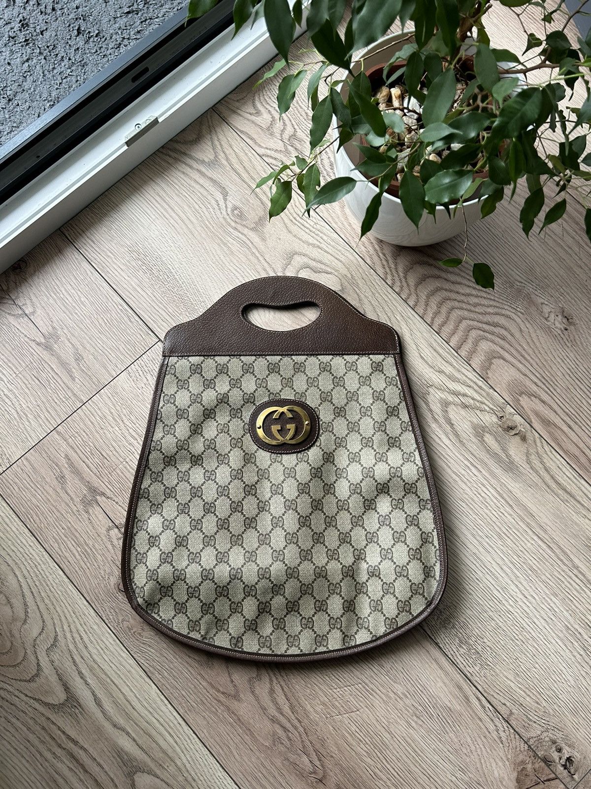 Gucci × Vintage Vintage Gucci Monogram Beige Bag 80ʼs Size ONE SIZE - 1 Thumbnail