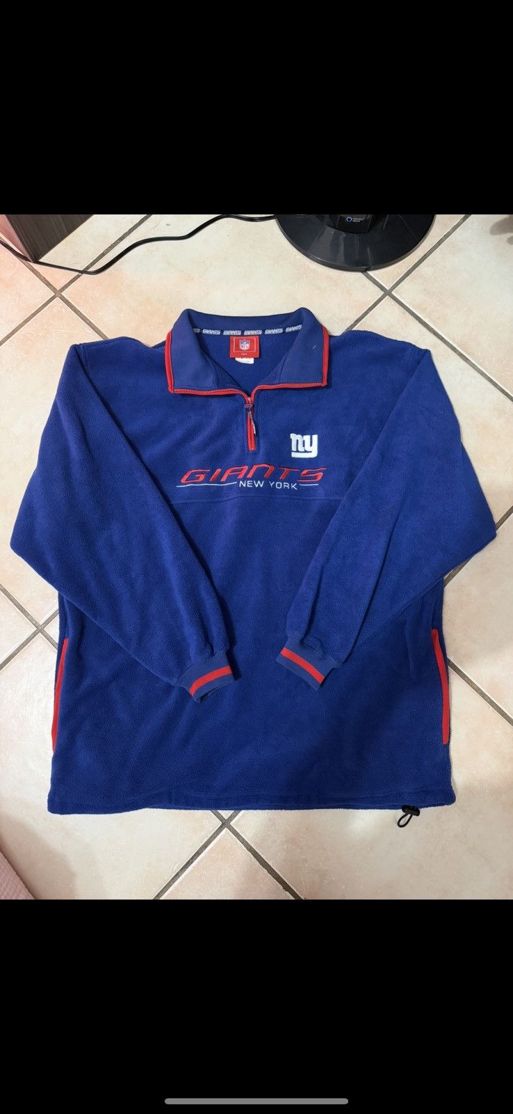 NFL Y2K NFL Giants Fleece Pullover Men's Size Large Size US L / EU 52-54 / 3 - 1 Thumbnail