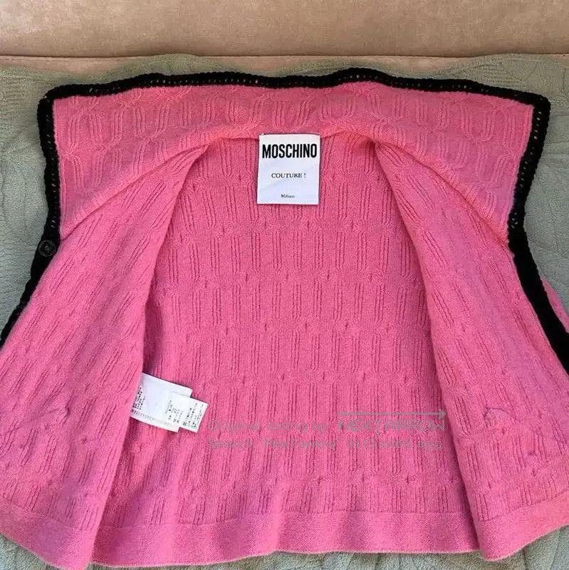 Moschino Moschino Pink Wool Blend Sweater . Size L / US 10 / IT 46 - 4 Thumbnail
