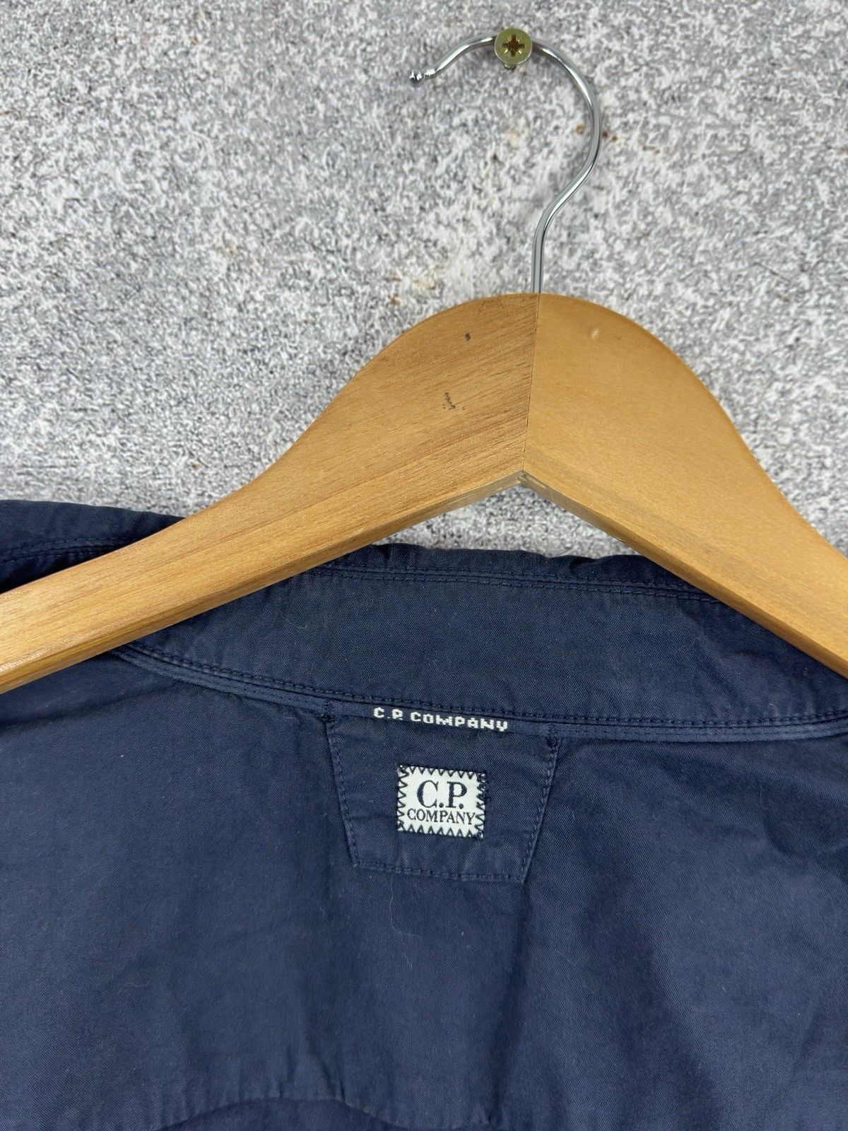 C.P. Company C.P. Company Emerized Gabardine Zipper Navy Shirt Jacket Size US S / EU 44-46 / 1 - 7 Thumbnail