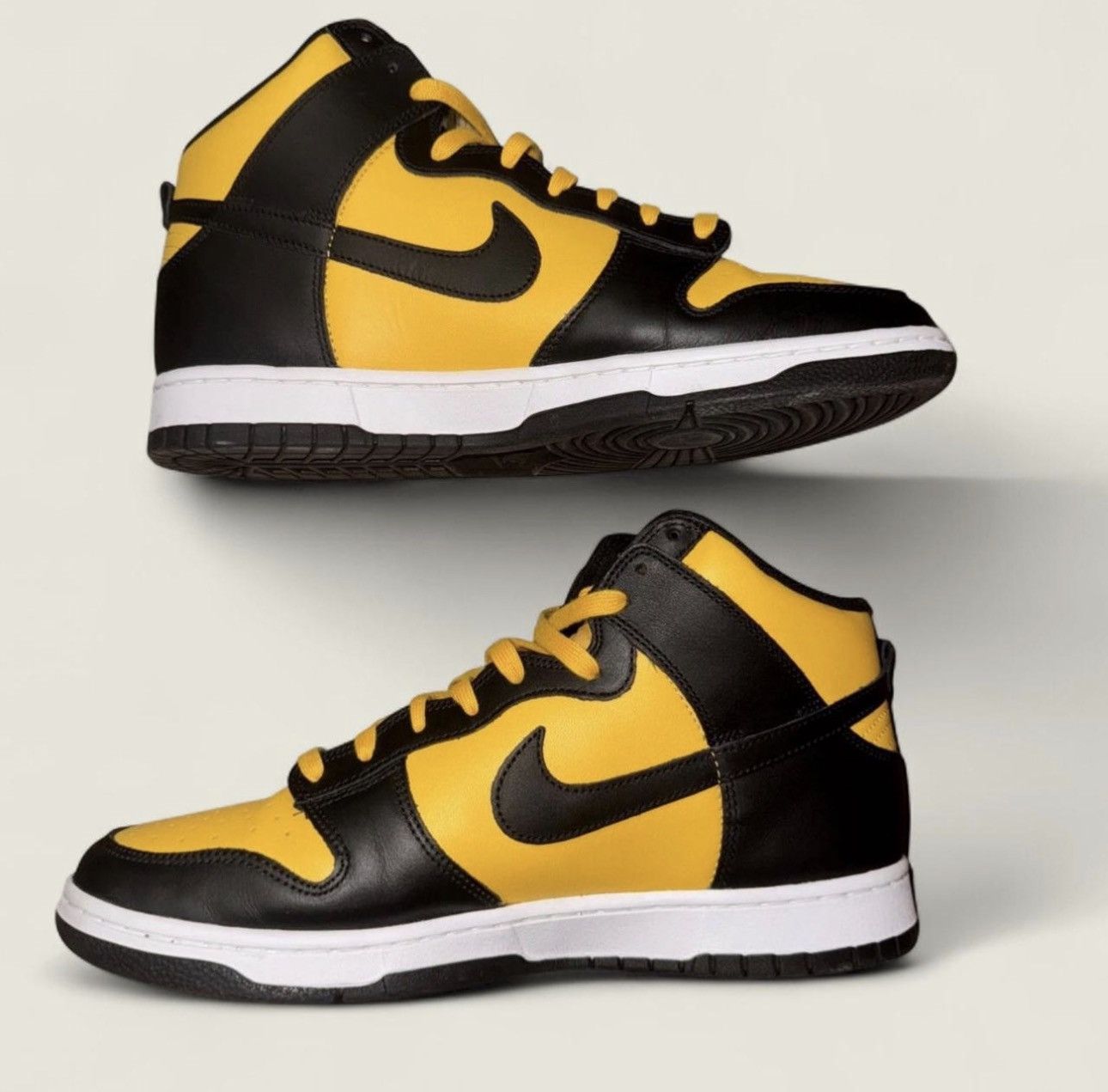 Nike “Wu-Tang colorway” Nike Dunk High Black Varsity Maize Sz. 12 Size US 12 / EU 45 - 2 Thumbnail