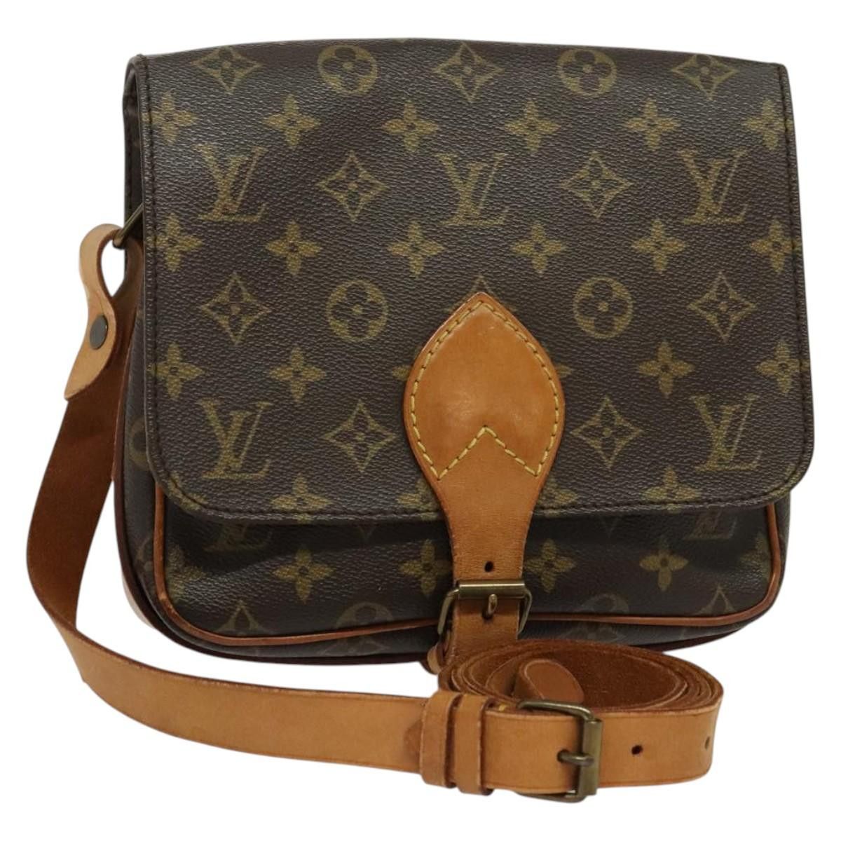 Louis Vuitton LOUIS VUITTON Monogram Cartouchiere MM Shoulder Bag M51253 Size ONE SIZE - 1 Thumbnail