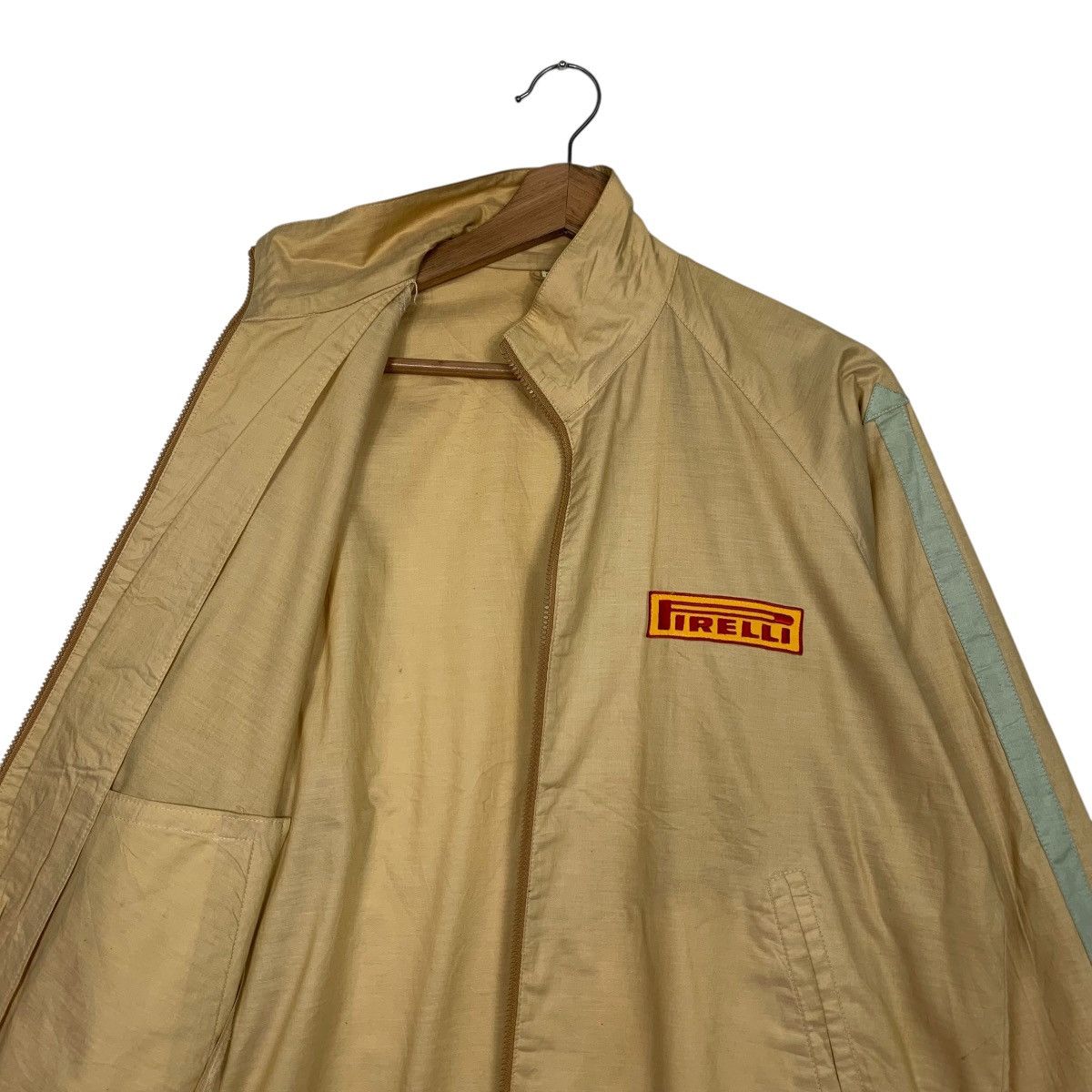 Pirelli Vintage 90s PIRELLI Embroidery Logo Cotton Jacket #2798-C126 Size US M / EU 48-50 / 2 - 10 Thumbnail