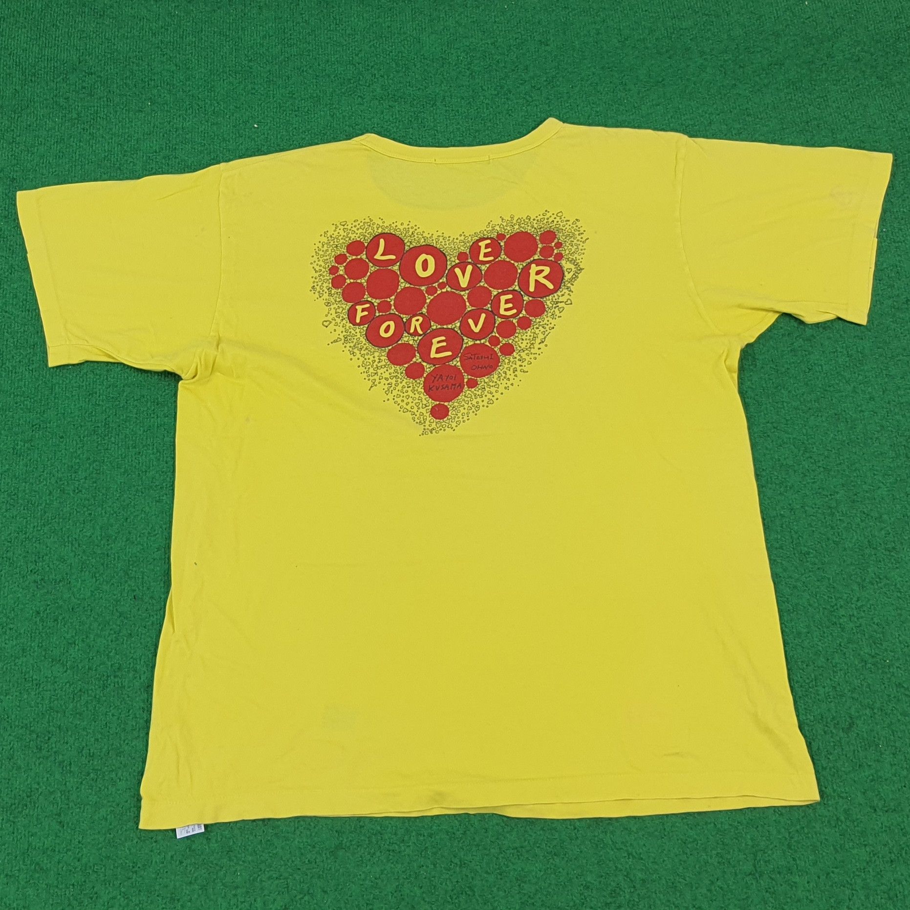 Japanese Brand × Vintage Vintage Yayoi Kusama x Satomi Ohno Arashi Singer Tshirt Size US XL / EU 56 / 4 - 3 Thumbnail
