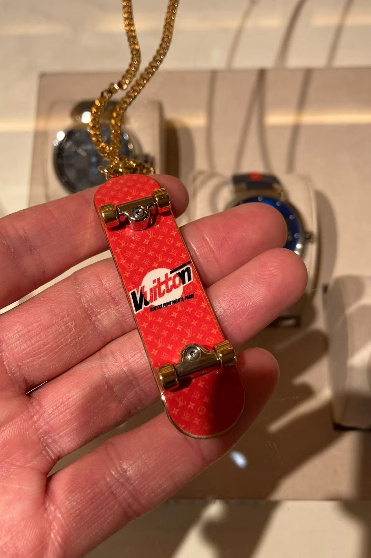 Louis Vuitton Louis Vuitton Monogram Skateboard Necklace Size ONE SIZE - 4 Thumbnail