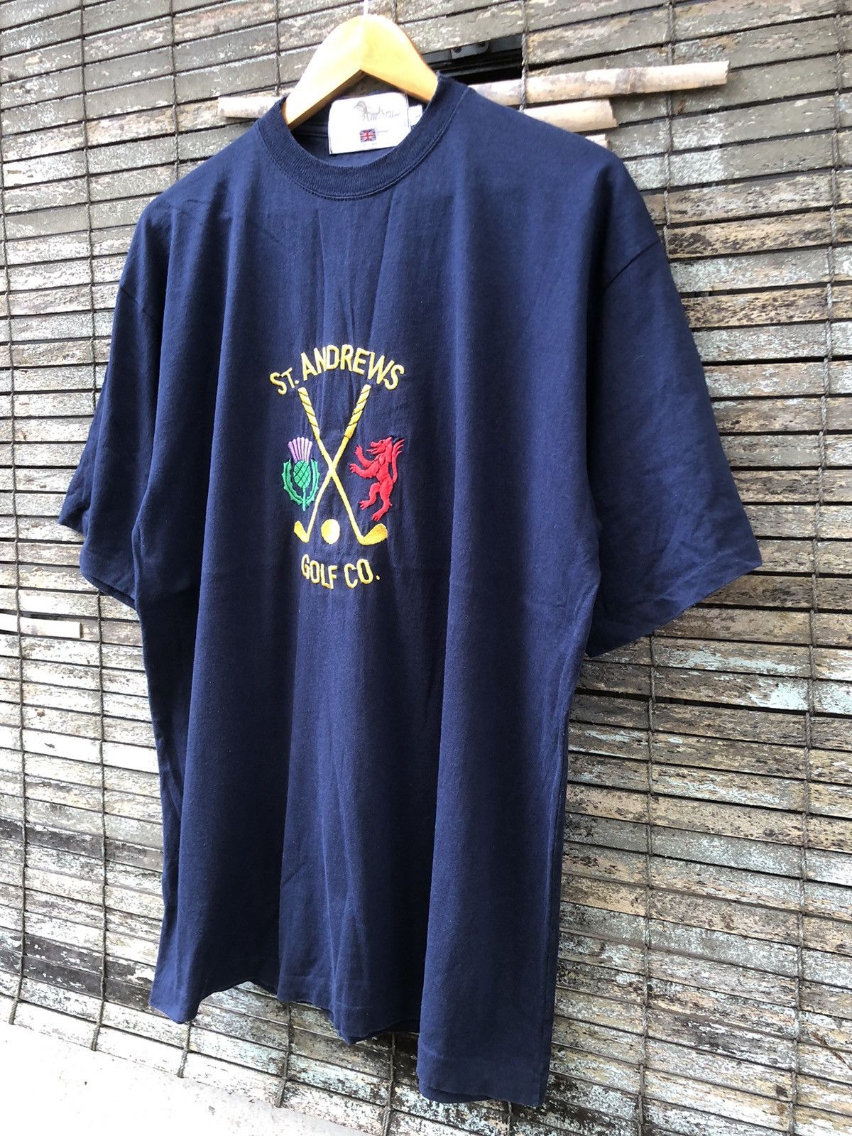 Burberry × Japanese Brand × Vintage Vintage 90s St.Andrews Golf Co Embroidered Centre Logo Tee Size US L / EU 52-54 / 3 - 3 Thumbnail