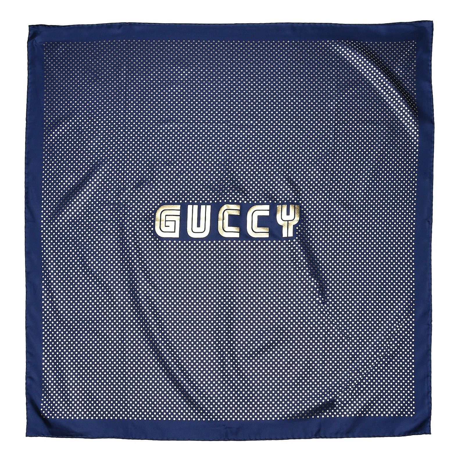 Gucci Authentic GUCCI "GUCCY" Gold Star SEGA® Print Silk Scarf Size ONE SIZE - 1 Thumbnail
