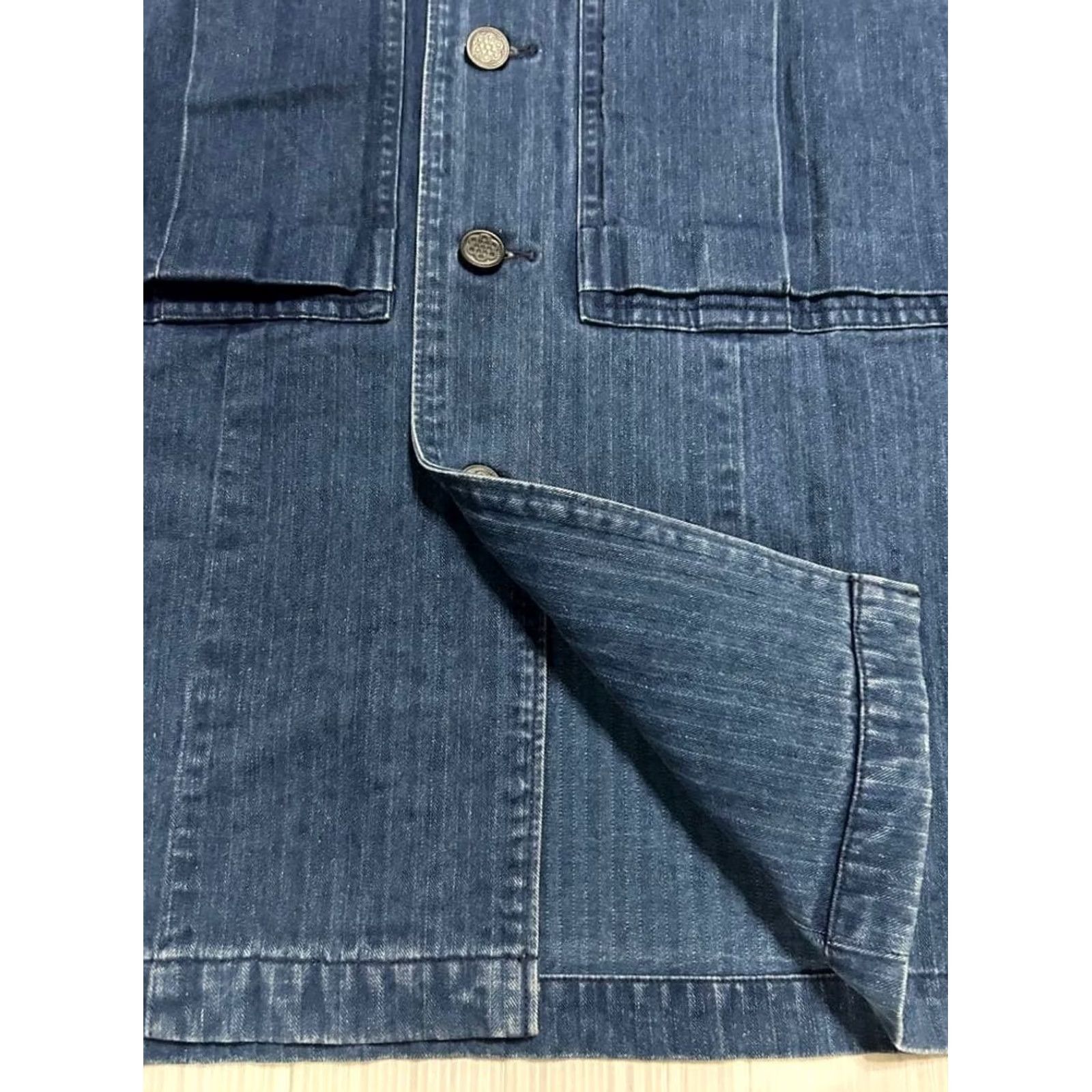 Ralph Lauren RRL Ralph Lauren Indigo Herringbone Coverall Jacket Size S Blue Used Men Size US 29 - 5 Thumbnail
