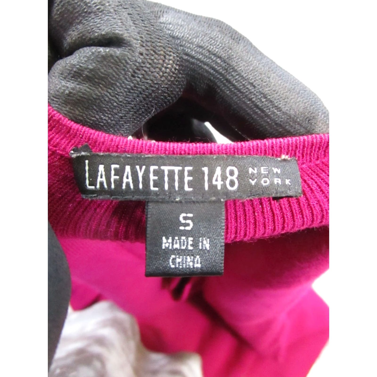 Pinko Lafayette 148 New York Sweater Cardigan Womens Small Pink Knit V-Neck Long Sleeve Regular Fit Size S / US 4 / IT 40 - 3 Thumbnail