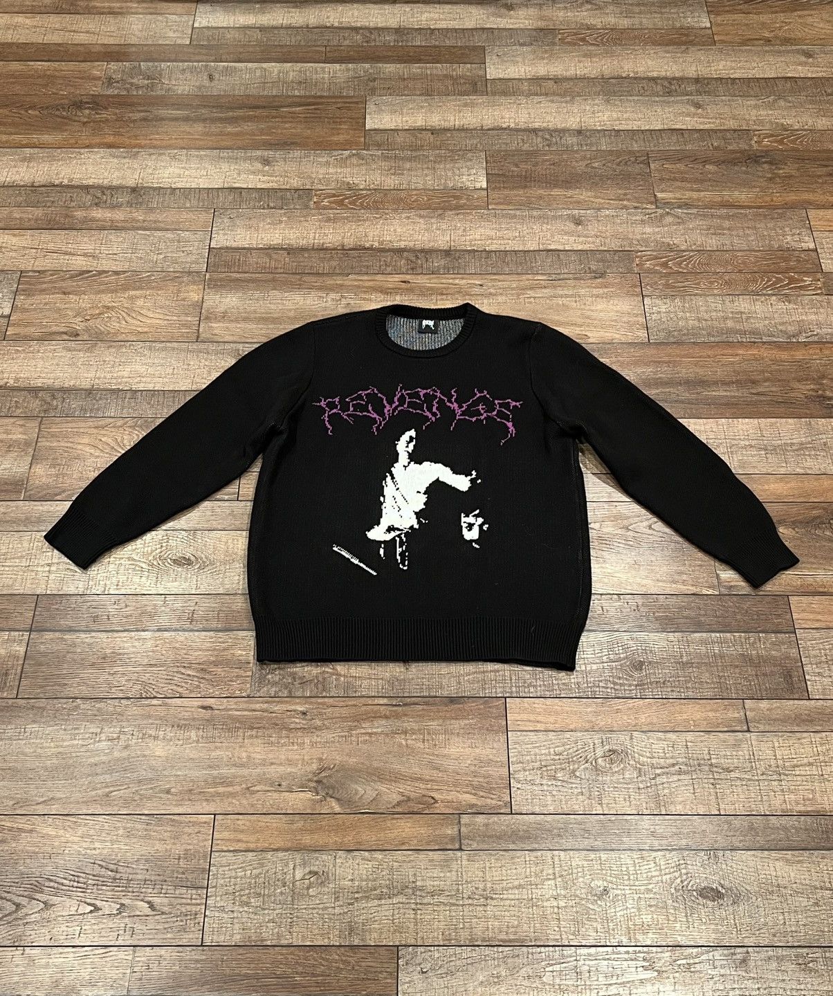 Revenge David & Goliath knit sweater Size US L / EU 52-54 / 3 - 1 Thumbnail