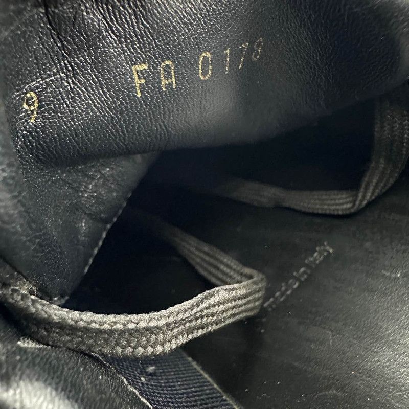 Louis Vuitton Louis Vuitton Black Leather Low-Top Sneakers - Size US 9.5 / EU 42-43 - 5 Thumbnail