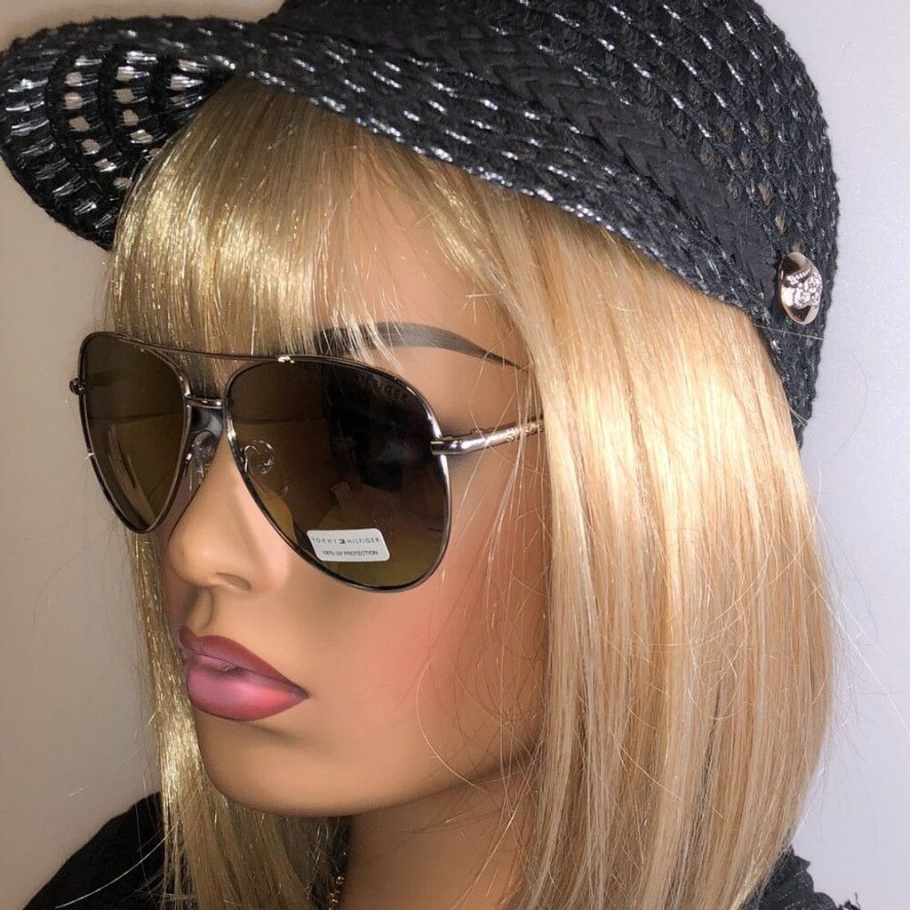 Tommy Hilfiger Tommy Hilfiger Silver Reflective Aviator Sunglasses Size ONE SIZE - 1 Thumbnail