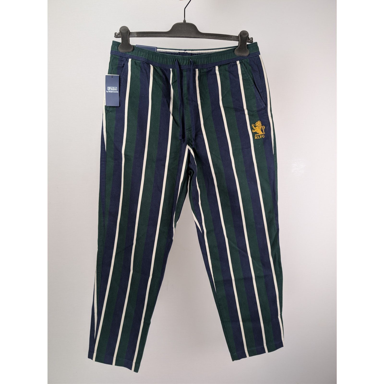 Polo Ralph Lauren o1rshd1 CC20 Relaxed Fit Striped Sateen Trouser Multicolor Size US 32 / EU 48 - 2 Thumbnail