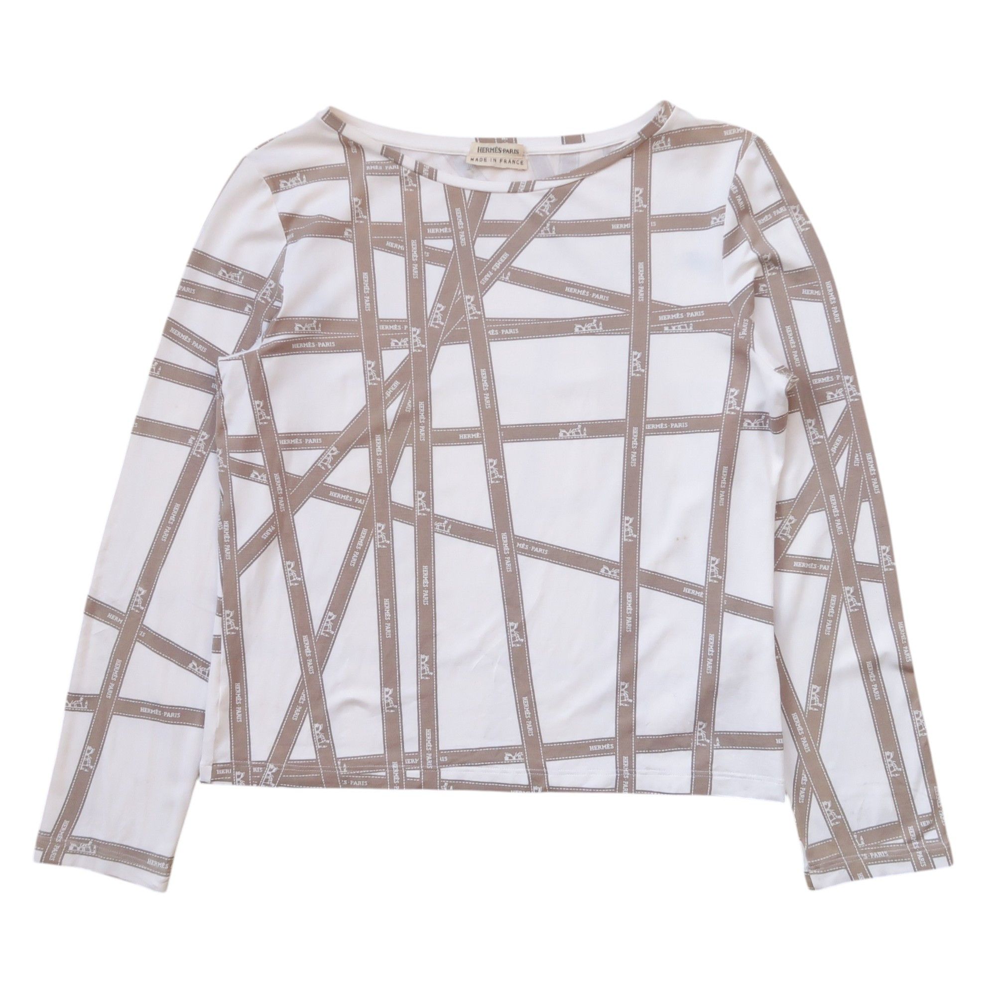 Hermes Hermes Margiela Era Ribbon Long Sleeve Tee Size US M / EU 48-50 / 2 - 1 Thumbnail