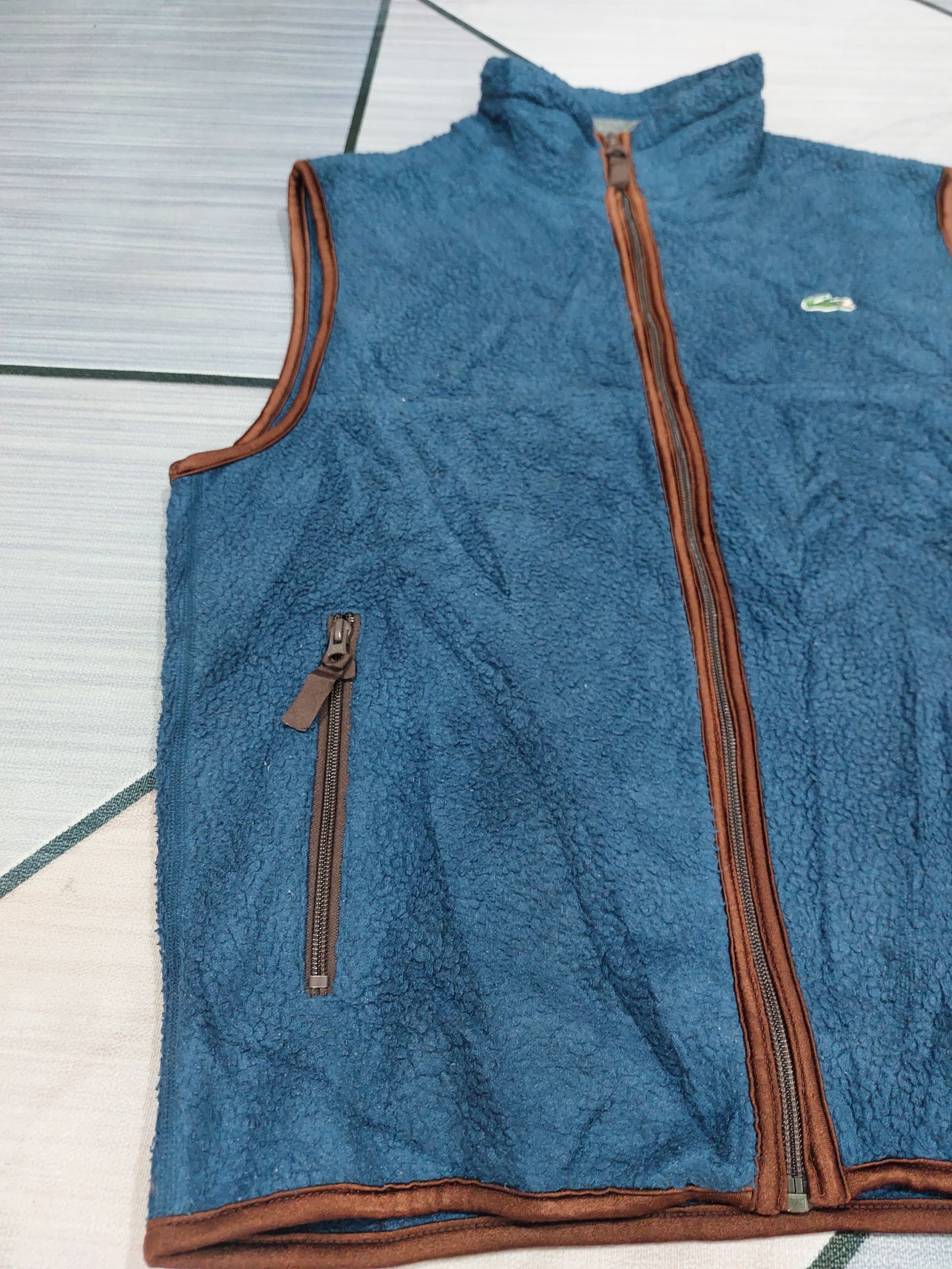 Japanese Brand × Lacoste LACOSTE FLEECE VEST Size US M / EU 48-50 / 2 - 4 Thumbnail