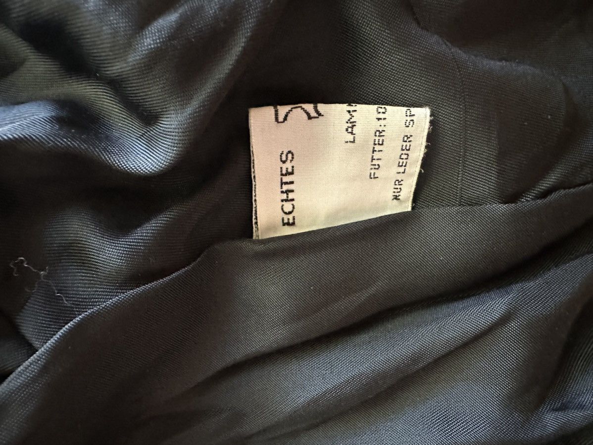 Other Vintage German Assymetrical Lambskin Leather Jacket Size US S / EU 44-46 / 1 - 5 Thumbnail