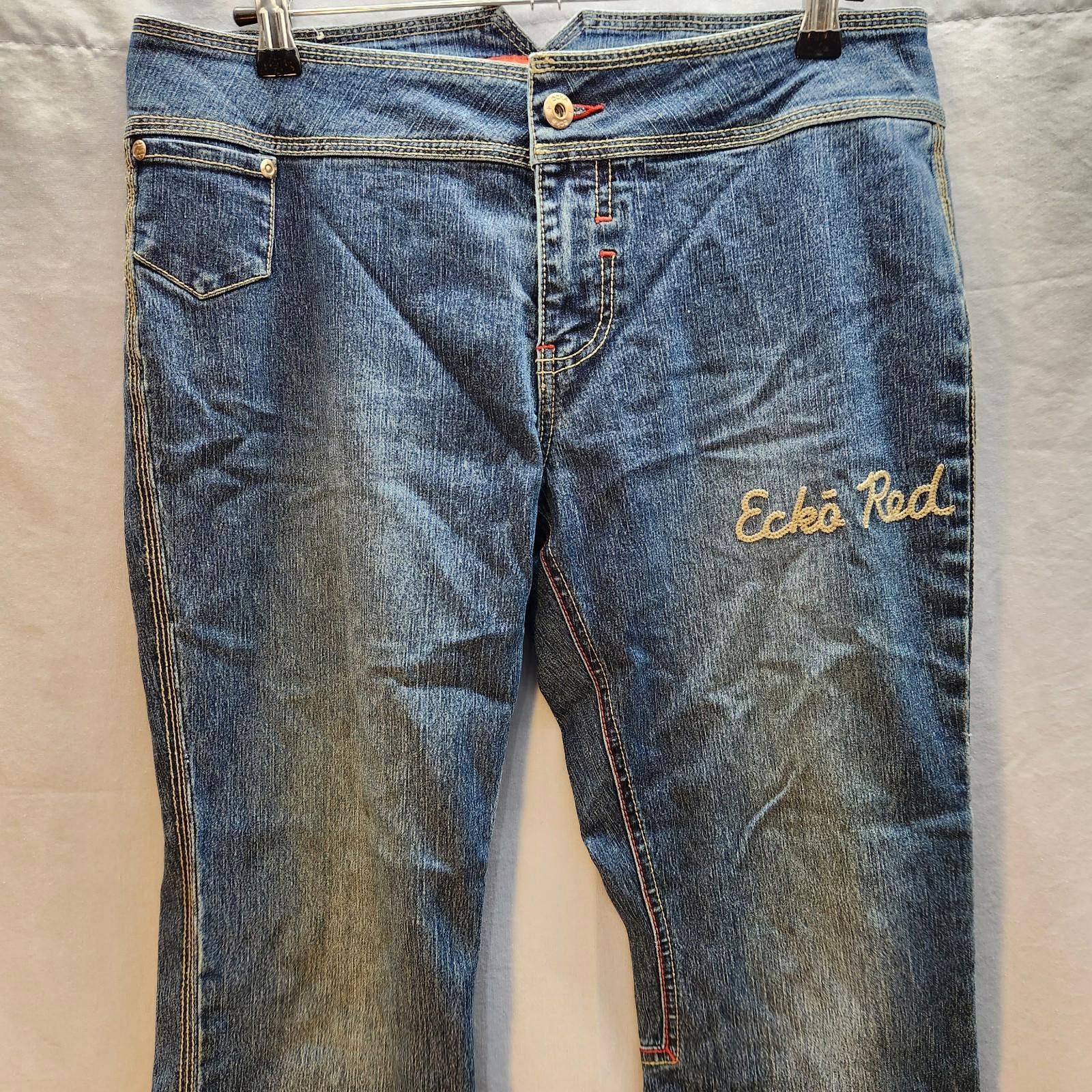 Ecko Unltd. Vintage Ecko Red Womens Blue Jeans Embroidered Size 11 Size 30" / US 8 / IT 44 - 2 Thumbnail