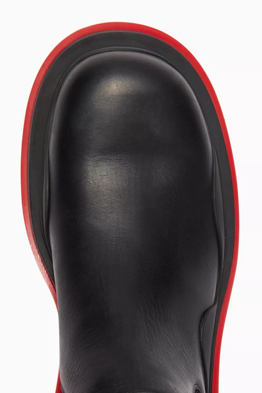Bottega Veneta o1loc1c0824 630281 Tire Ankle Chelsea Boot in Black/Red Size US 7 / EU 40 - 5 Thumbnail
