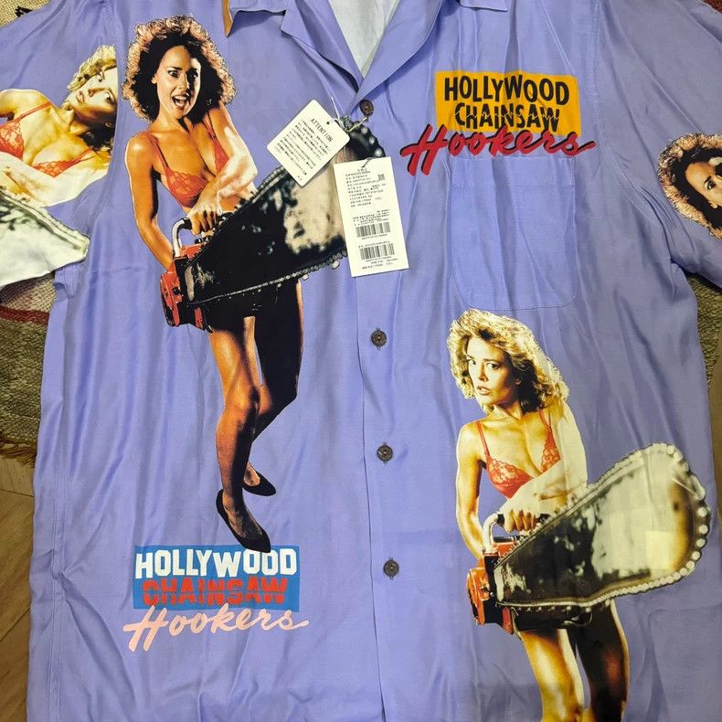 Wacko Maria Wacko maria 23SA HOLLYWOOD CHAINSAW Female Chainsaw Hawaii Size US L / EU 52-54 / 3 - 4 Thumbnail