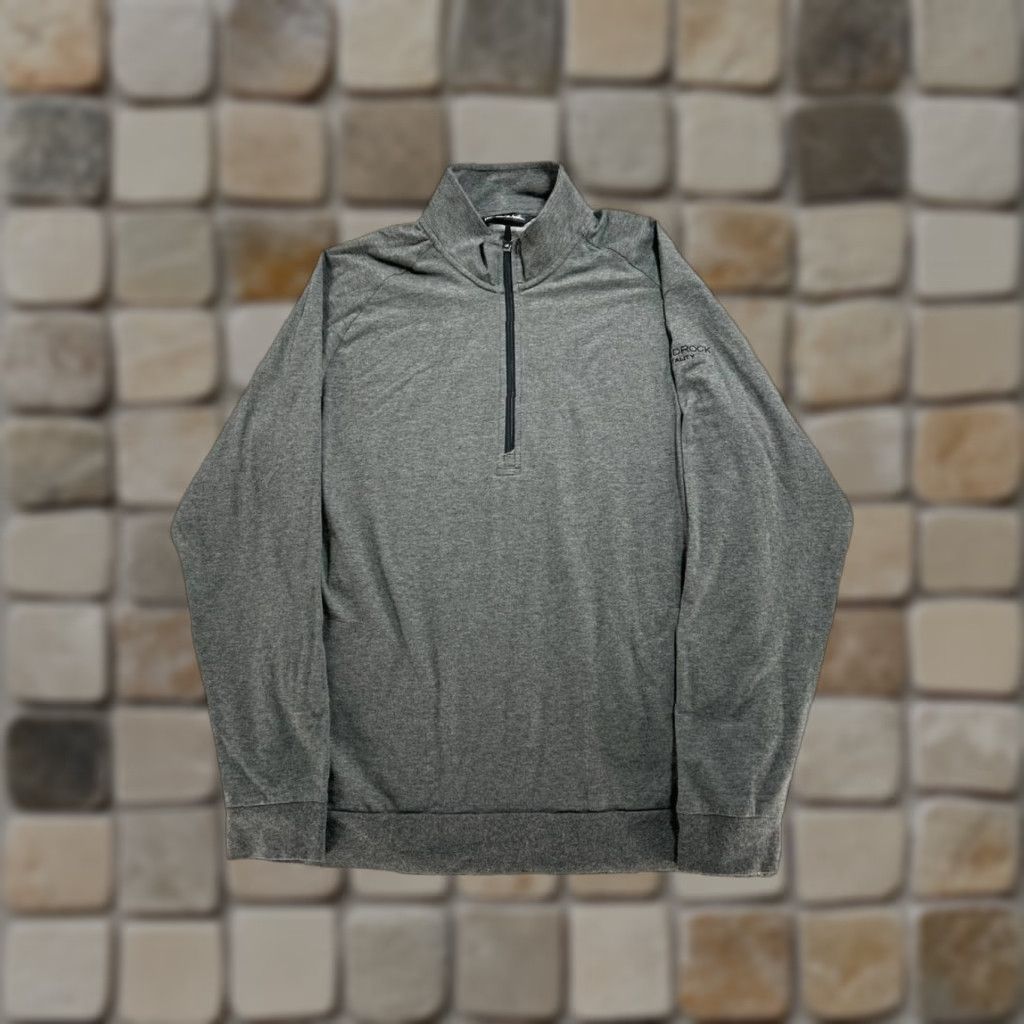 TravisMathew Travis Mathew Sweater Mens XL Gray Golf Cotton Blend Quarter Zip Logo Pullover Knit Mock Neck Long Sleeve Casual Winter Fall Spring Shirt Mens Size US XL / EU 56 / 4 - 1 Thumbnail