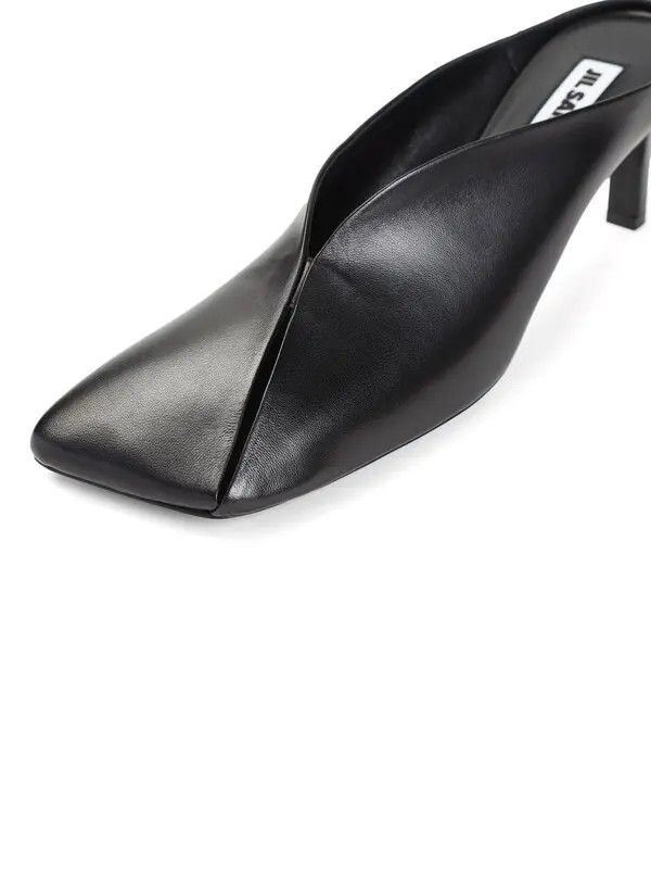 Jil Sander o1loc1c0426 Leather Mules in Black Size US 9 / IT 39 - 3 Thumbnail