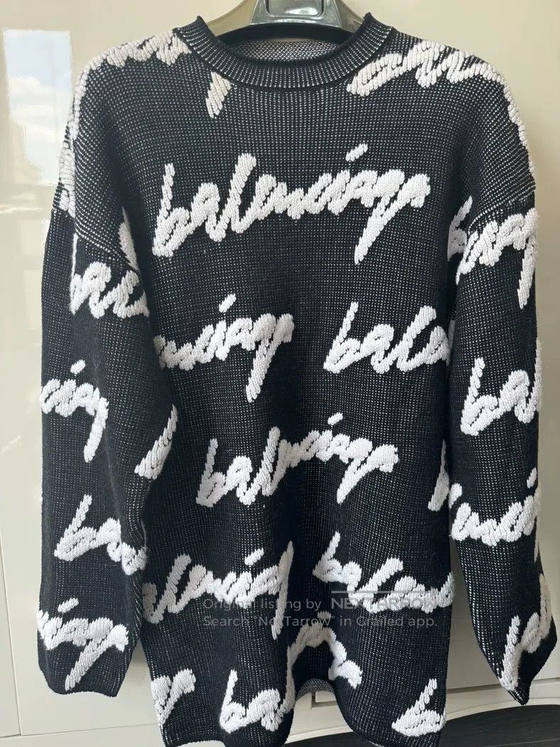 Balenciaga Logo Sweater Size S