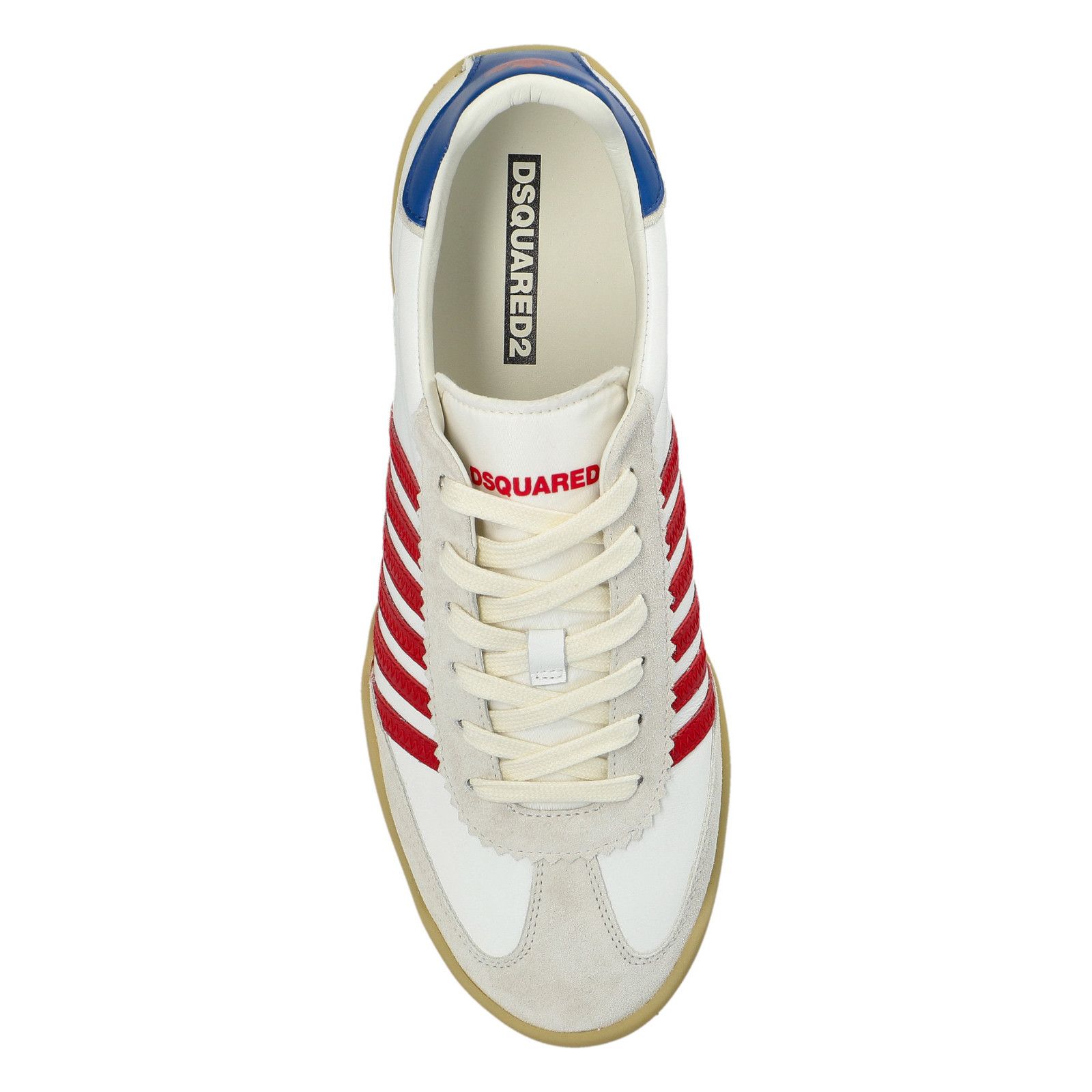 Dsquared2 DSQUARED2 Soccer White/Red Sneakers New And Authentic (Men's Size US 12 / EU 45 - 5 Thumbnail