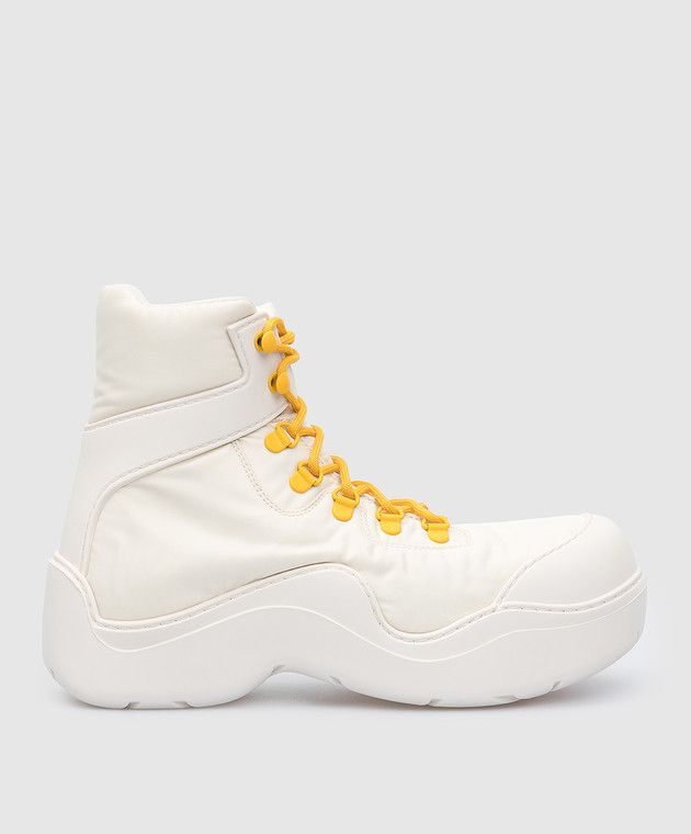 Bottega Veneta o1y0725 Padded Ankle Boots in White Size US 9 / IT 39 - 1 Thumbnail