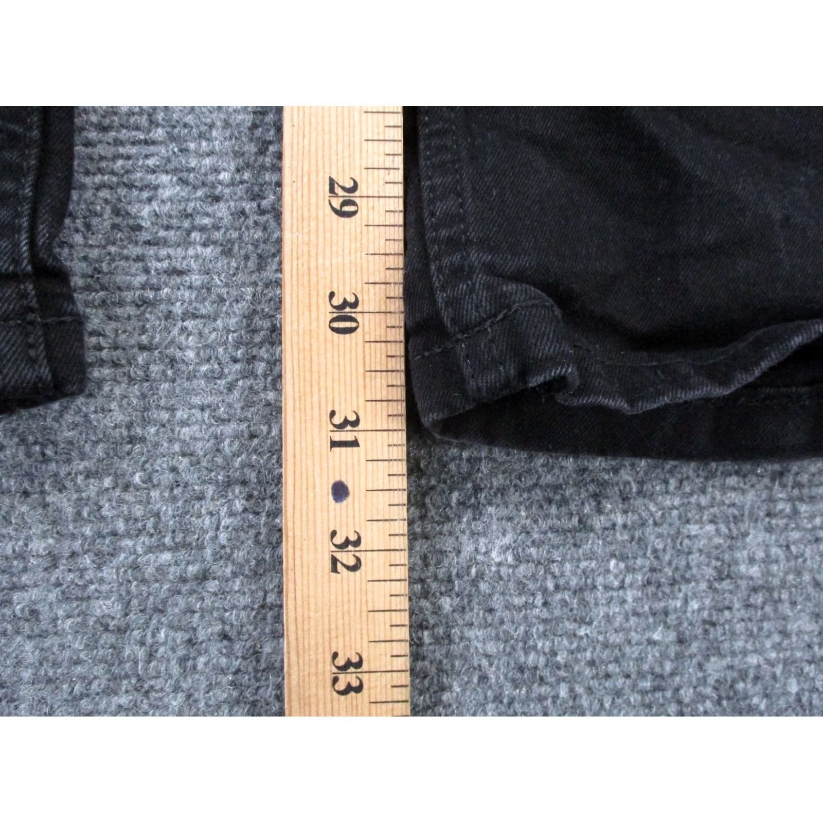 Denime The Perfect jean Jeans Mens 35 Black NYC Denim Bootcut Straight Casual Stretch Size US 35 - 4 Thumbnail