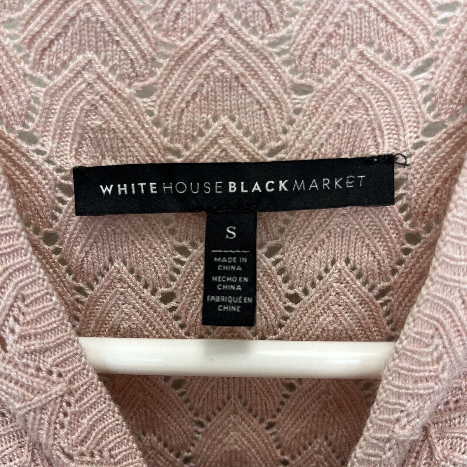 White House Black Market White House Black Market | Pink Mock Cold Shoulder Sweater Size S / US 4 / IT 40 - 4 Thumbnail