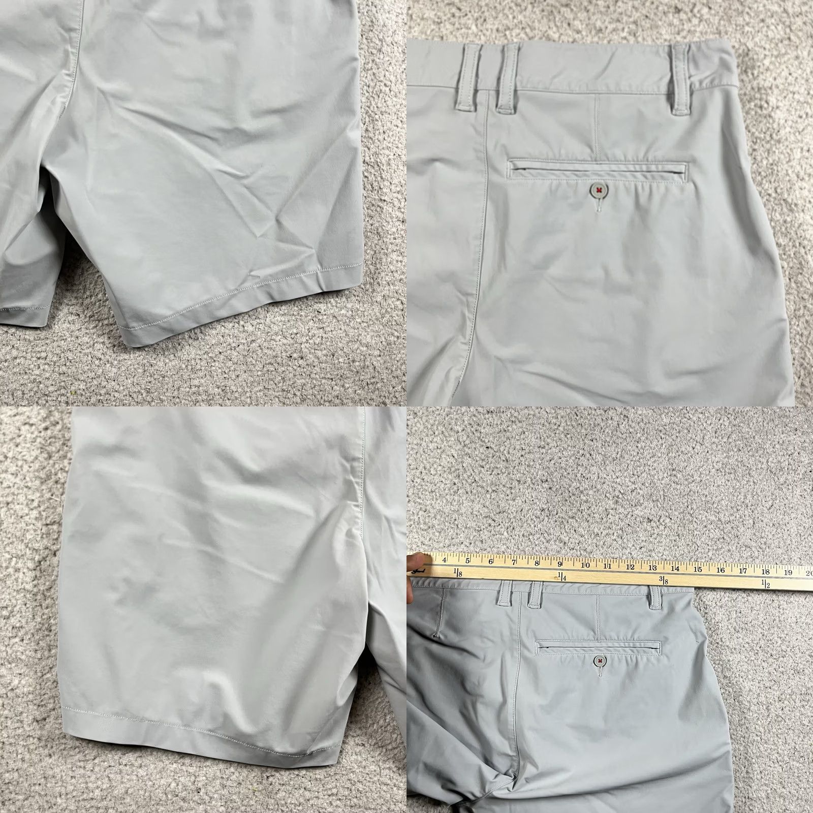 Rhone Rhone Shorts Mens Gray Chino 28 Size Regular Stretch Fashion Workwear Pockets Zipper Pop Size US 28 / EU 44 - 9 Thumbnail
