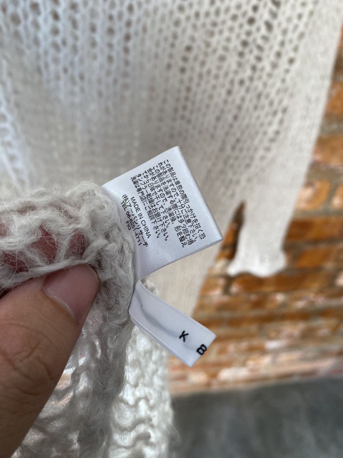 Japanese Brand 2000s KBF Japan Alpaca Spider web open knit mesh hoodie Size US M / EU 48-50 / 2 - 14 Thumbnail
