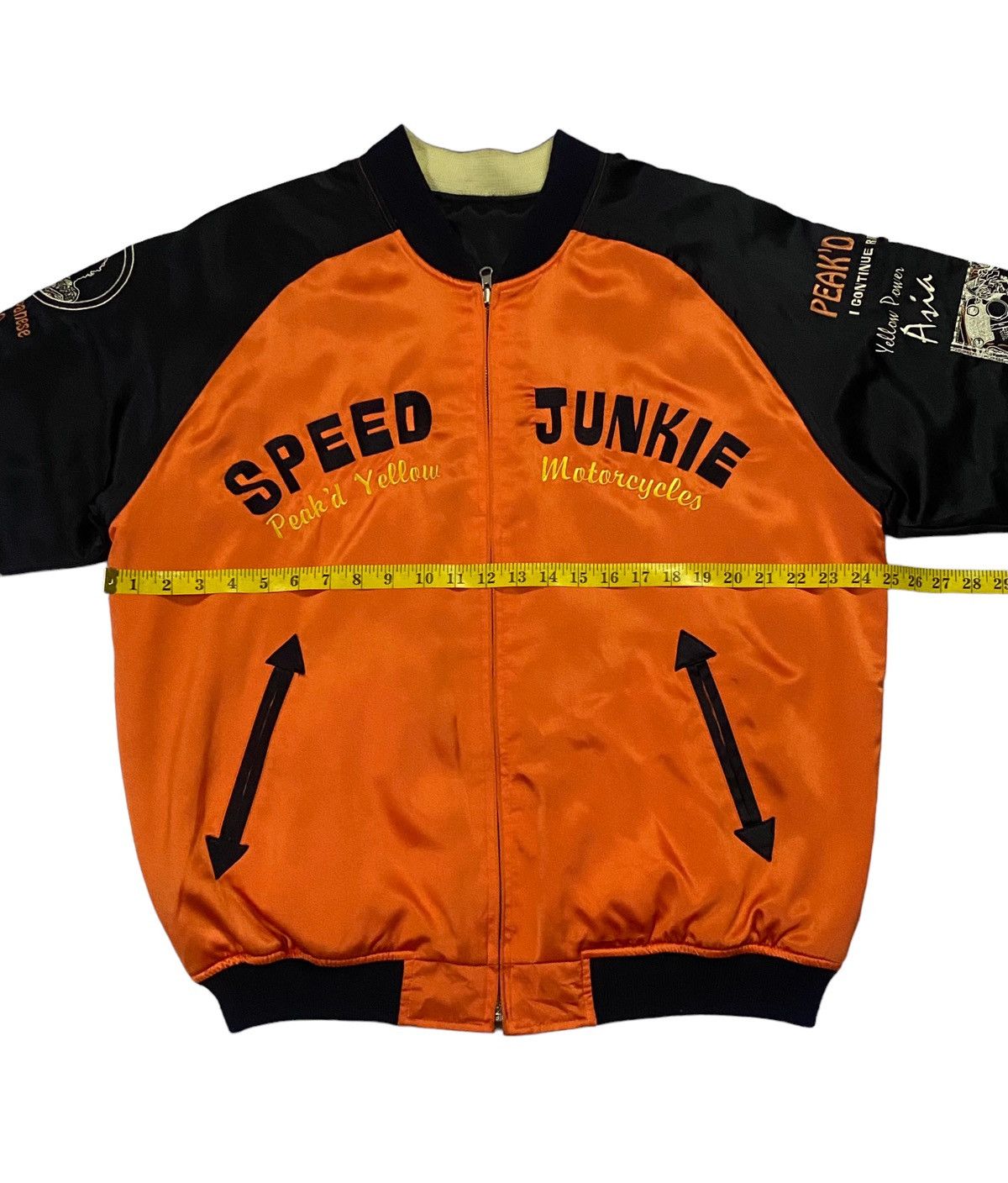 Japanese Brand Peakd Yellow Speed Junkie Reversible Souvenir Jacket Size US L / EU 52-54 / 3 - 6 Thumbnail