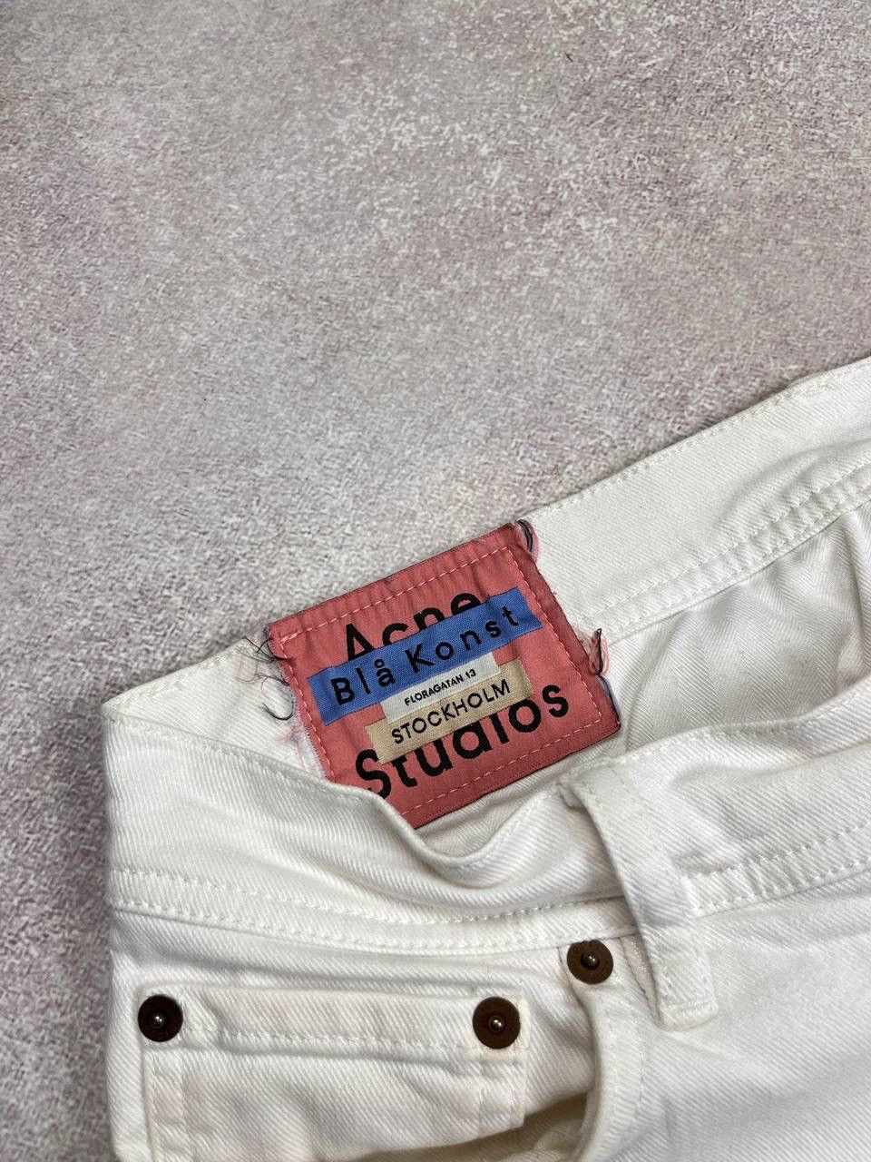 Acne Studios ACNE STUDIOS BLA KONST WHITE DENIM PANTS Y2K 34 Size US 34 / EU 50 - 3 Thumbnail
