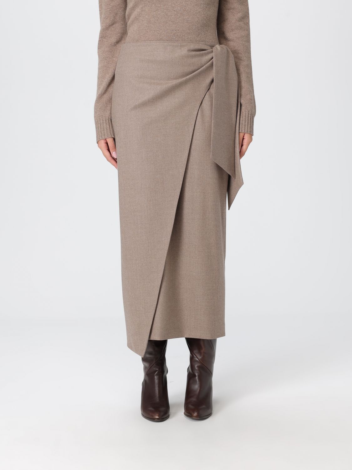 Max Mara Max Mara Skirt Woman Dove Grey Size 28" / US 6 / IT 42 - 1 Thumbnail