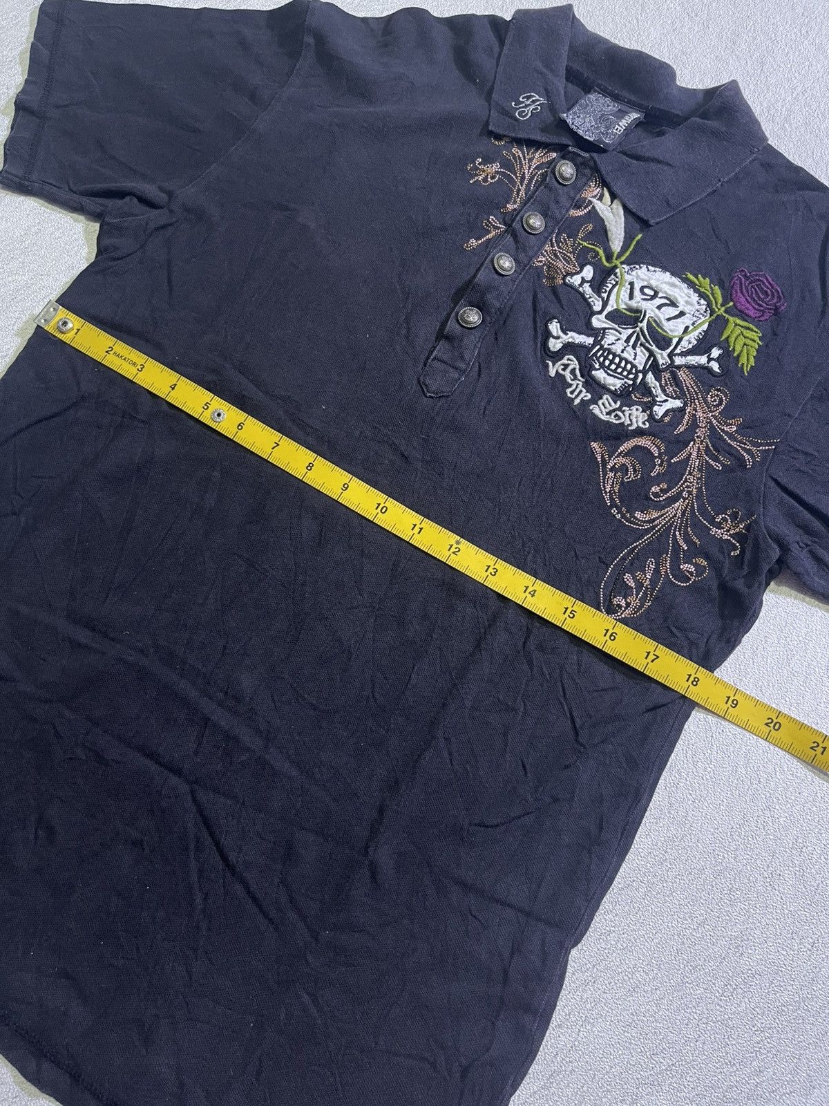 Y2K KITSIWEL IFSIXWASNINE STYLE SKULL TSHIRT