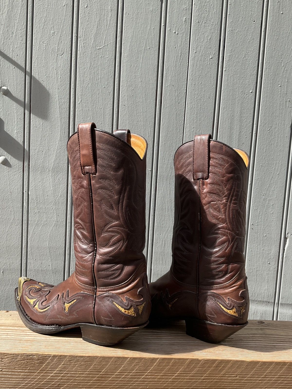 Sendra Sendra cowboy boots gold/silver metal elements Size US 8.5 / EU 41-42 - 12 Thumbnail