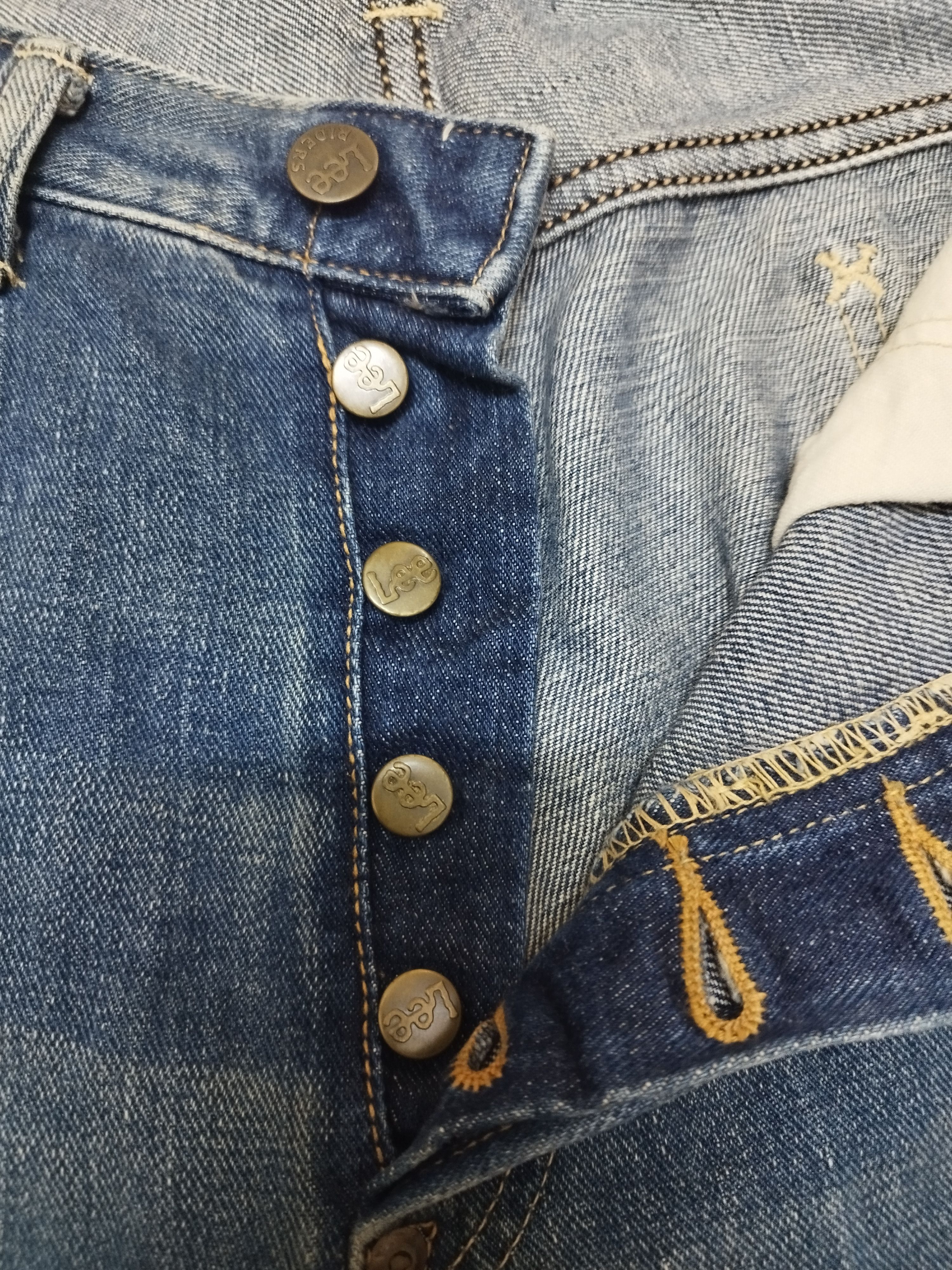 Lee Vintage lee riders button fly half selvedge Size US 34 / EU 50 - 7 Thumbnail