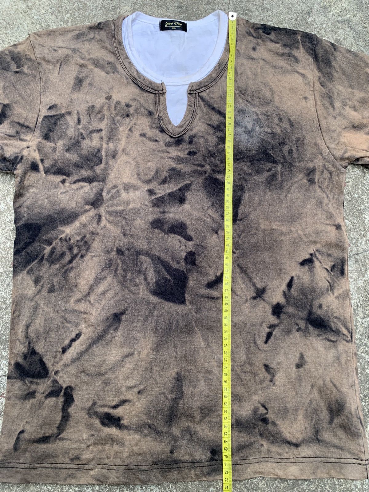 Japanese Brand Good Time Double Layers Abstract Shirt Size US XL / EU 56 / 4 - 2 Thumbnail