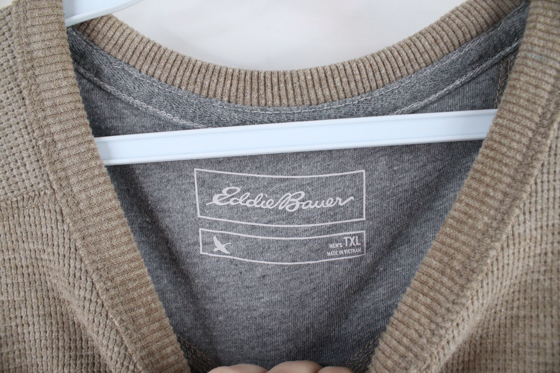 Eddie Bauer Vintage Eddie Bauer Heavyweight Thermal Waffle Knit T-Shirt Size US XL / EU 56 / 4 - 5 Thumbnail
