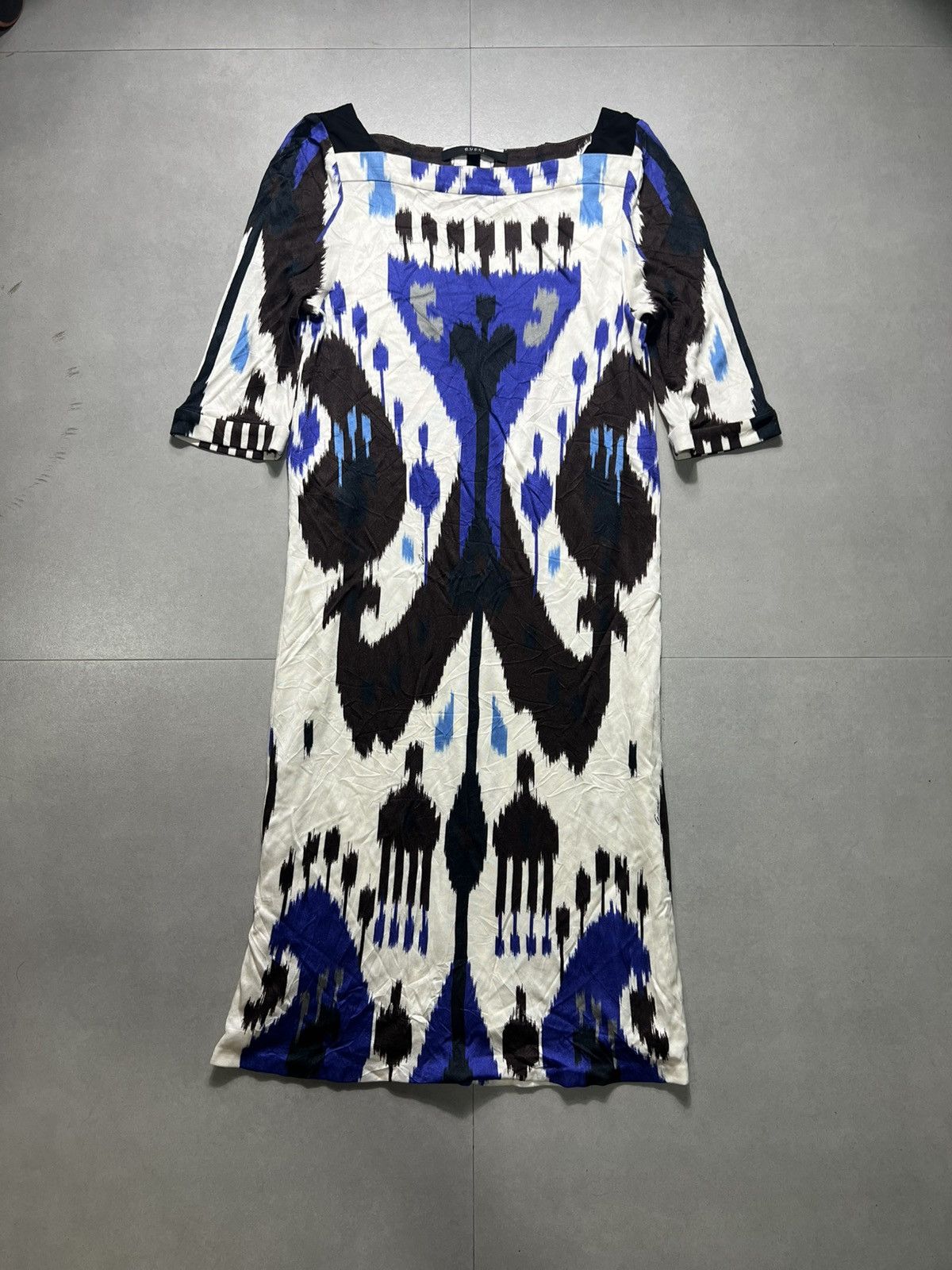 Gucci Gucci - S/S '09 Tribal Print Blot Silk Dress Size S / US 4 / IT 40 - 1 Thumbnail