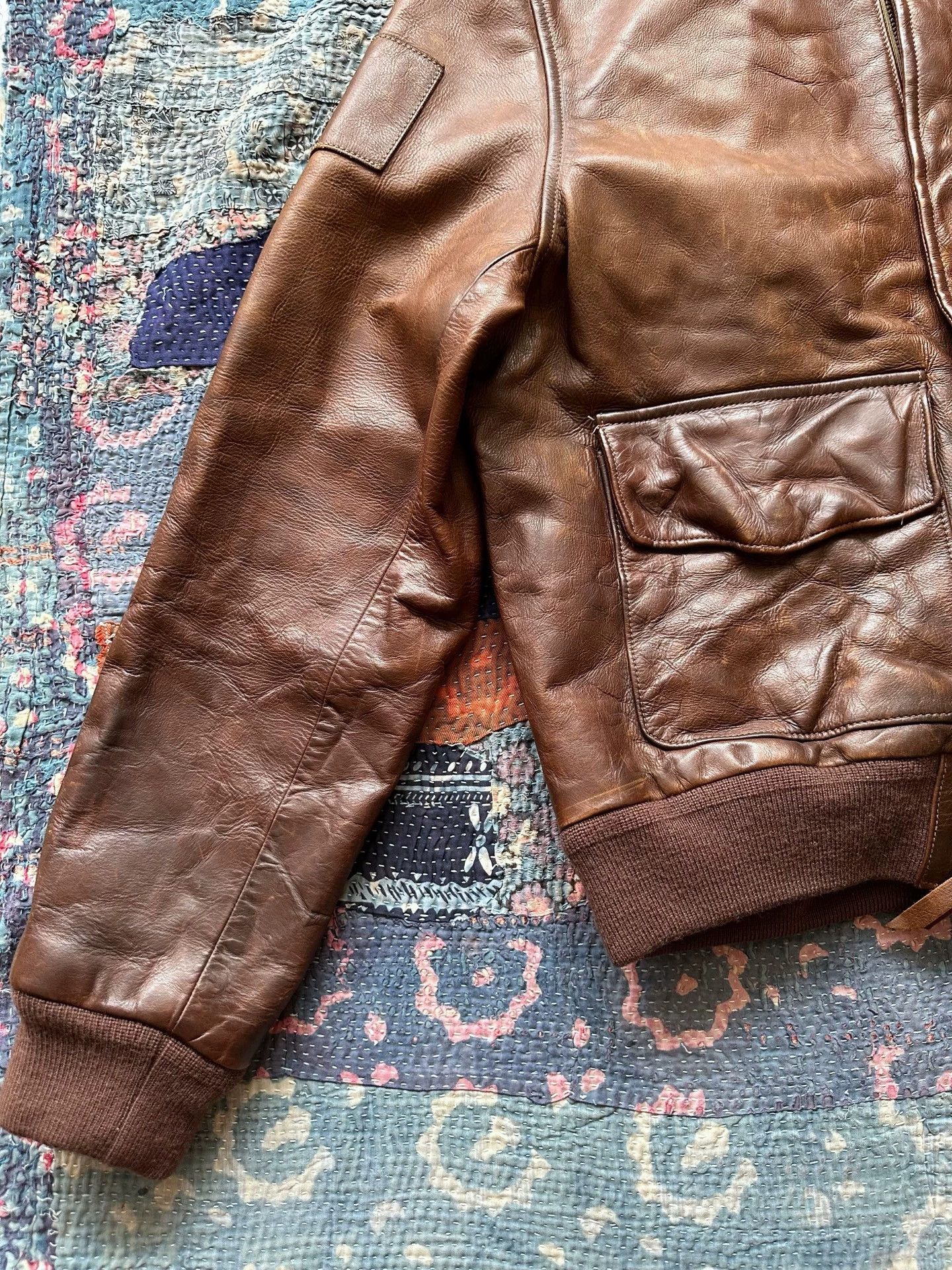 Polo Ralph Lauren Polo Ralph Lauren A2 Distressed Leather Jacket M Size US M / EU 48-50 / 2 - 4 Thumbnail