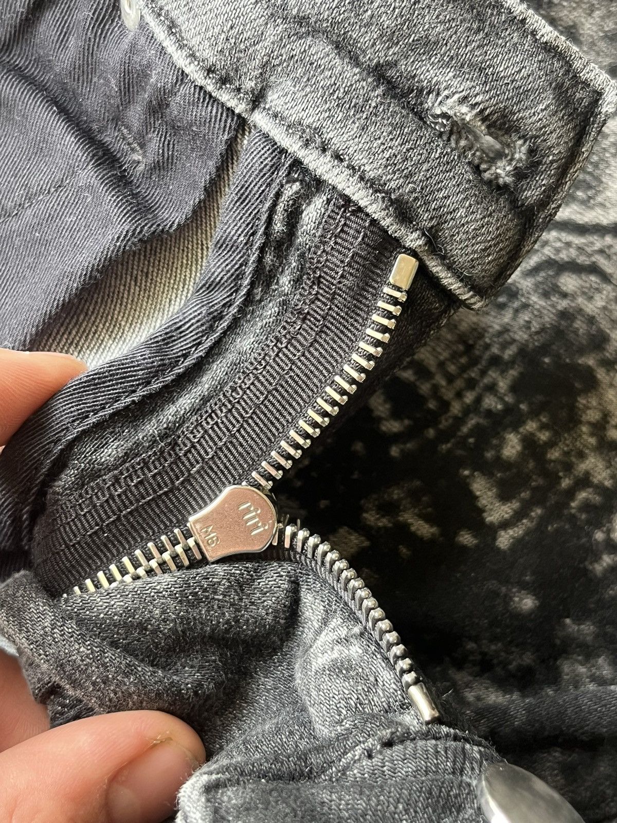 Amiri Amiri Mx1 Skinny Jeans Snake Skin Denim Pant Distressed Rare Size 26" / US 2 / IT 38 - 3 Thumbnail