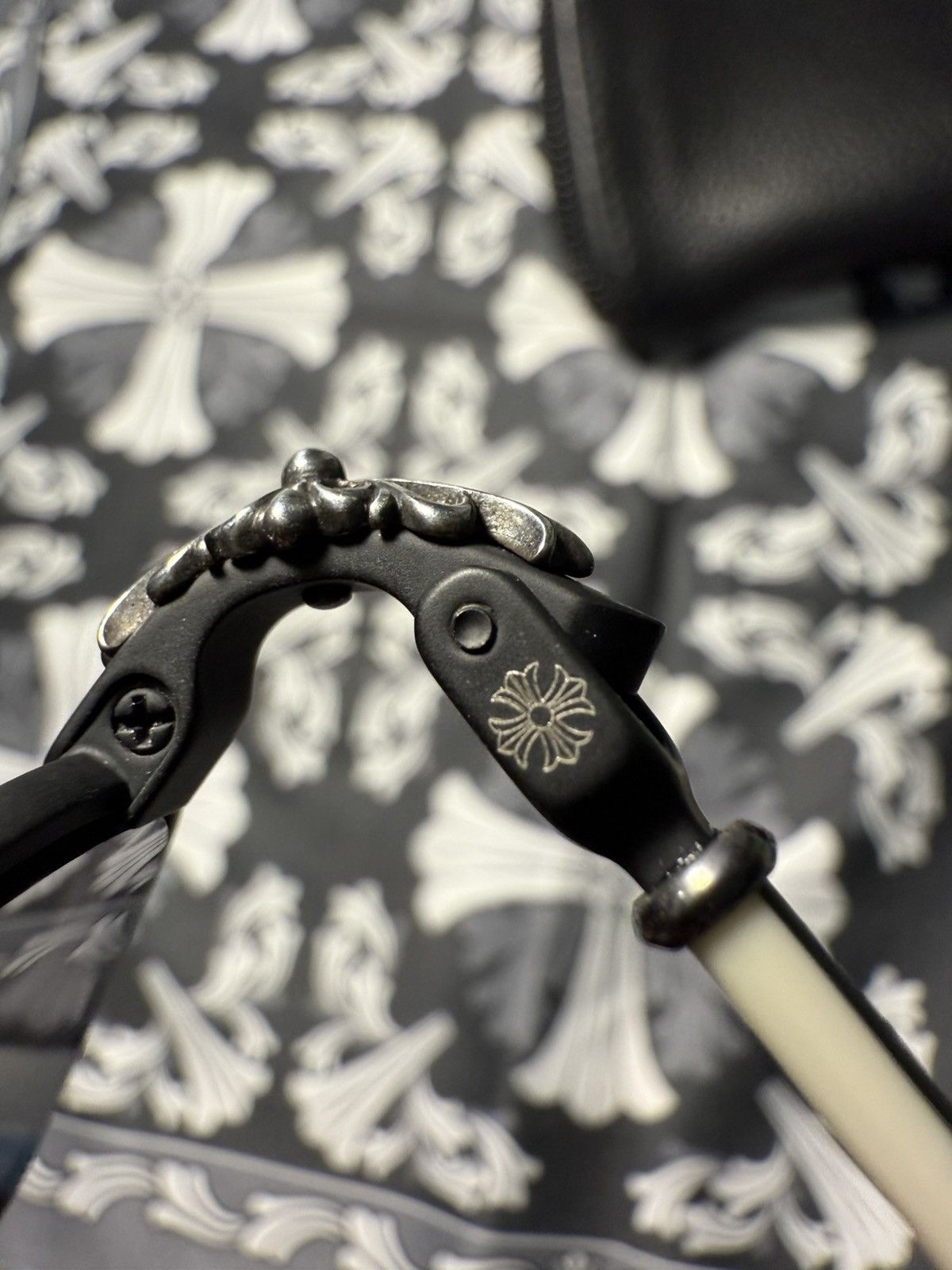 Chrome Hearts Chrome Hearts Diamond Dog Glasses-Matt Black Size ONE SIZE - 16 Thumbnail